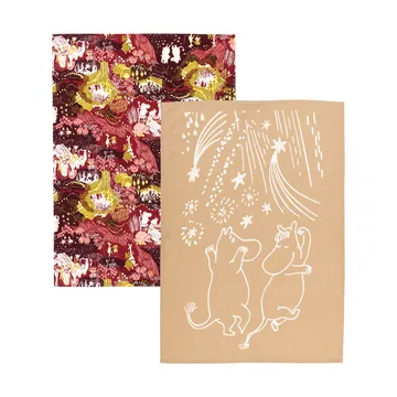 フェスティブ モーメント ムーミン キッチンタオル 2枚セット - 50x70 cm - Moomin Arabia