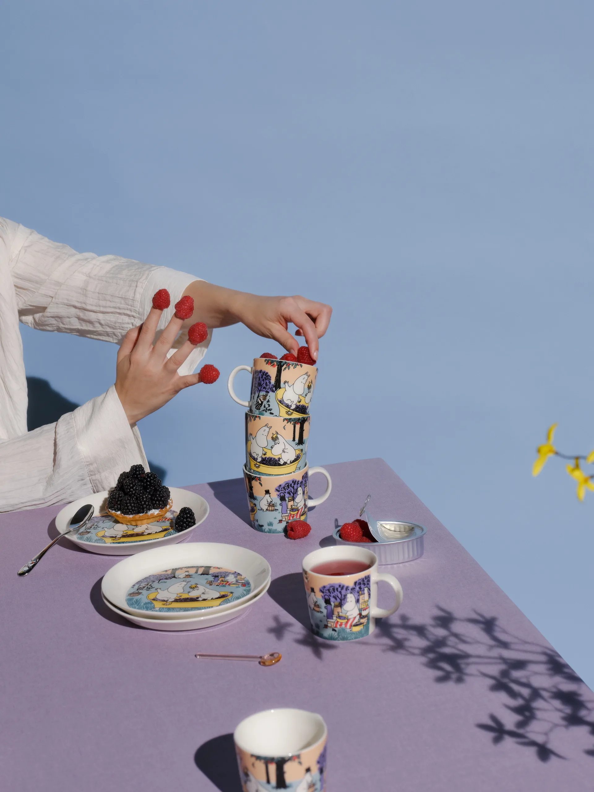 ベリーシーズン ムーミンプレート 2024, Ø19 cm Moomin Arabia