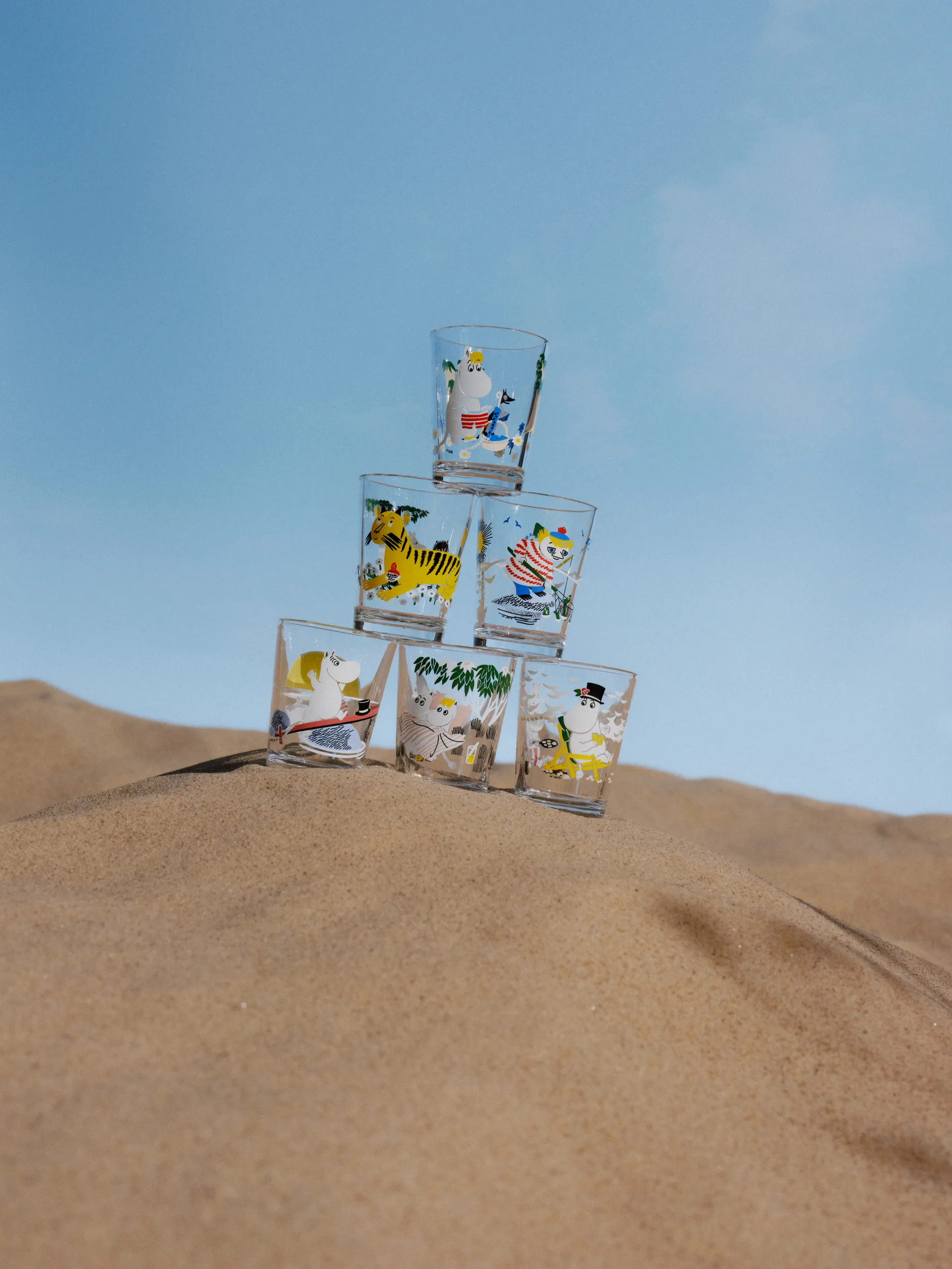 ムーミン グラス 22 cl, Garden Party Moomin Arabia