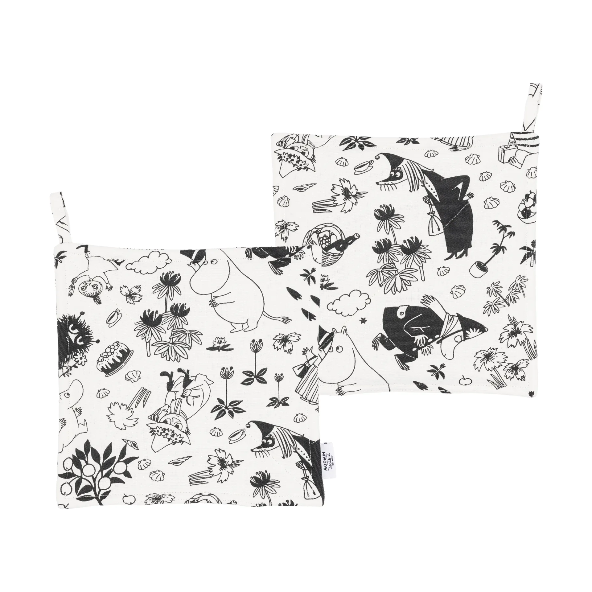 ムーミン ポットホルダー 22x26 cm 2点セット, Off-white Moomin Arabia