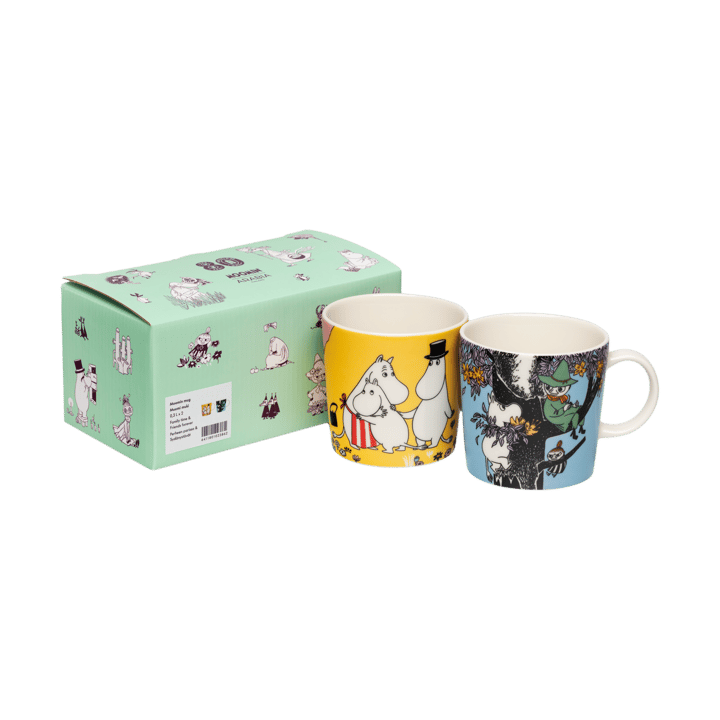 ファミリータイム & フレンズフォーエバ��ー ムーミンマグ ペア - 30 cl - Moomin Arabia | ムーミン アラビア