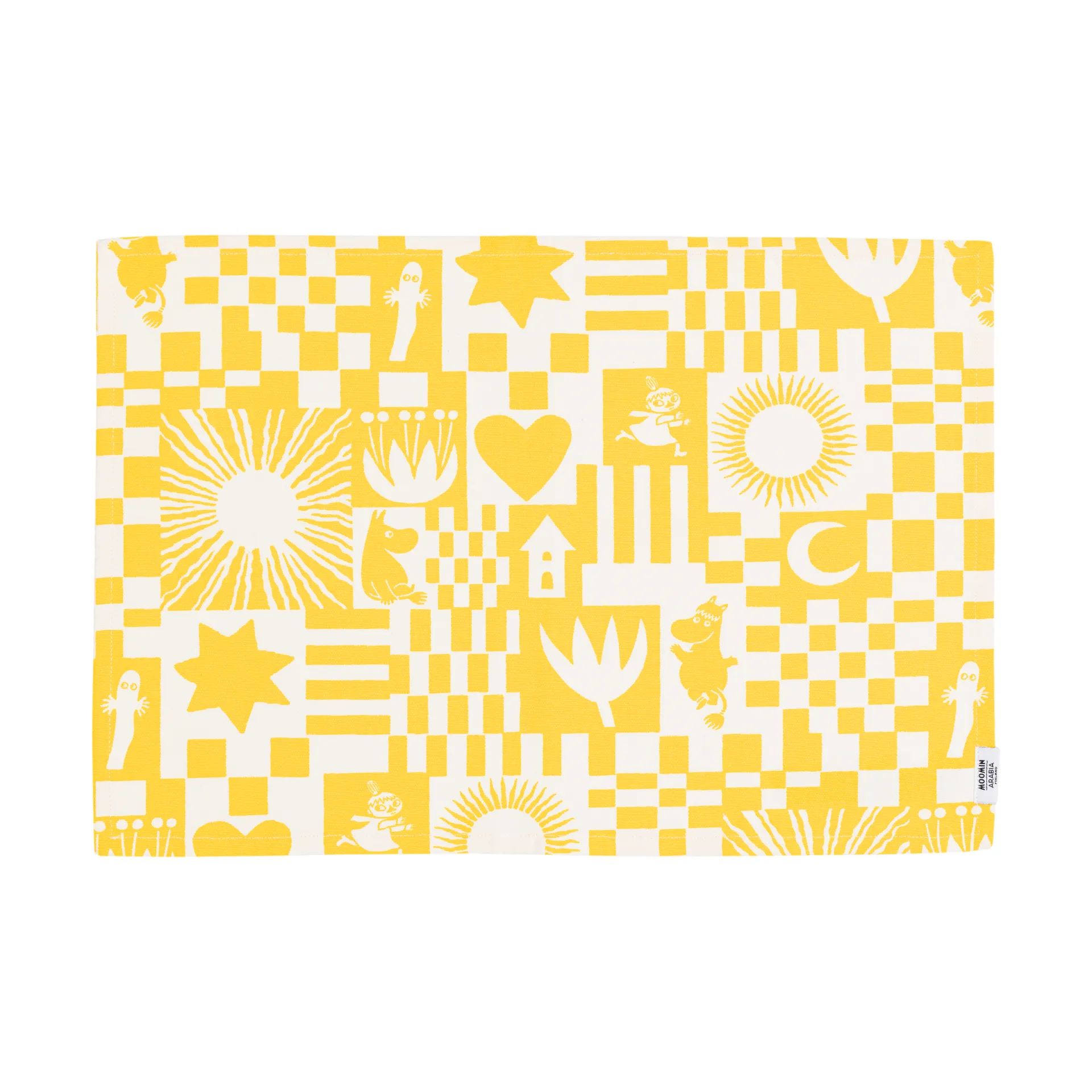 パーティー ムーミン ランチョンマット 31x46 cm, Yellow Moomin Arabia