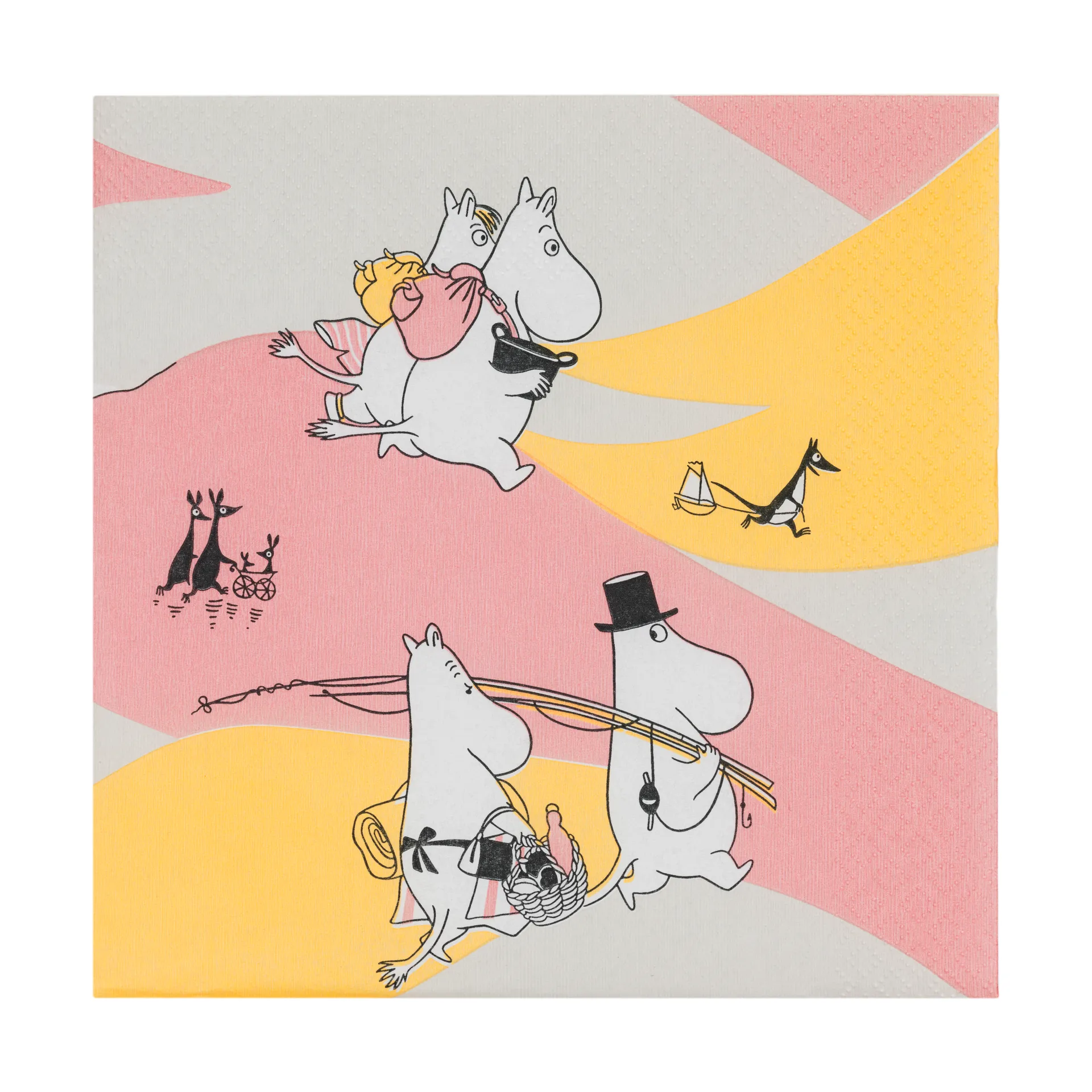 ファミリータイム ペーパーナプキン 33x33 cm 20枚, Multi Moomin Arabia