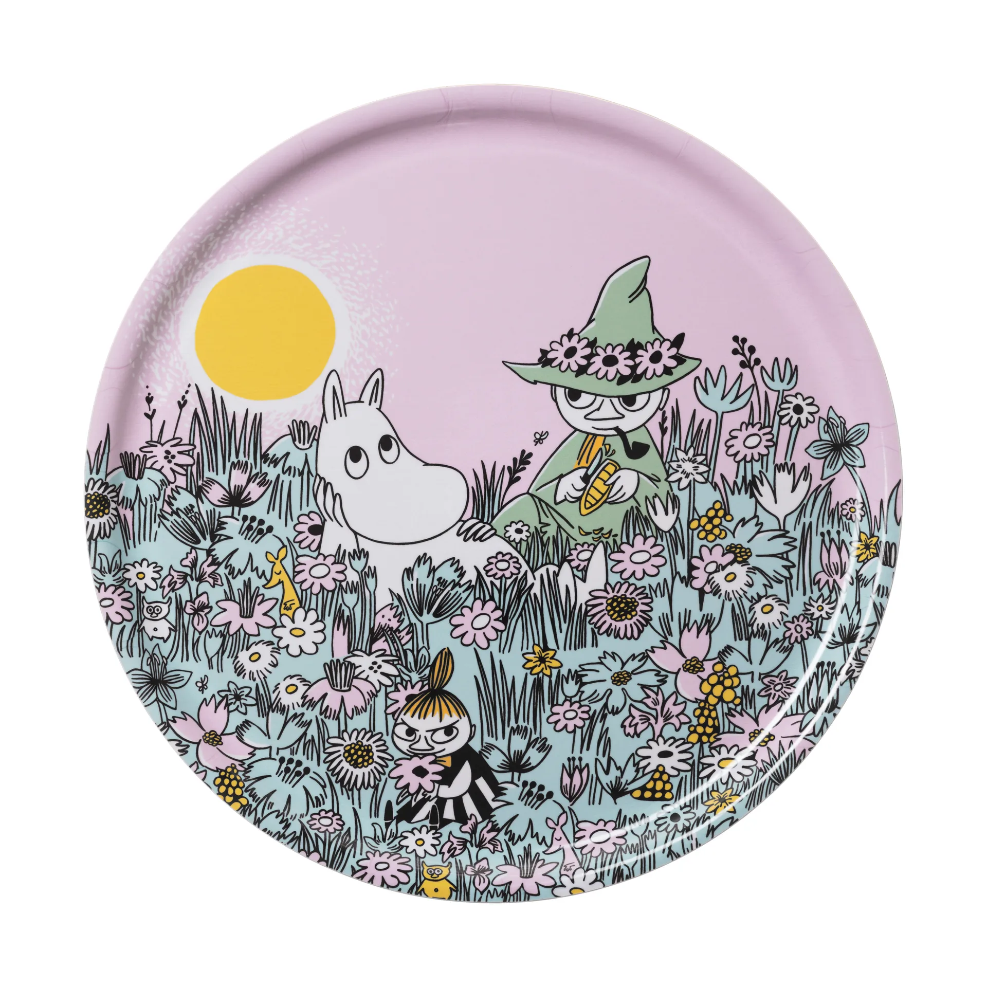 フレンズ フォーエバー ムーミン トレイ, Ø35 cm Moomin Arabia