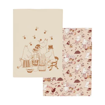 ムーミン キッチンタオル 50x70 cm 2枚セット - Homely joy - Moomin Arabia