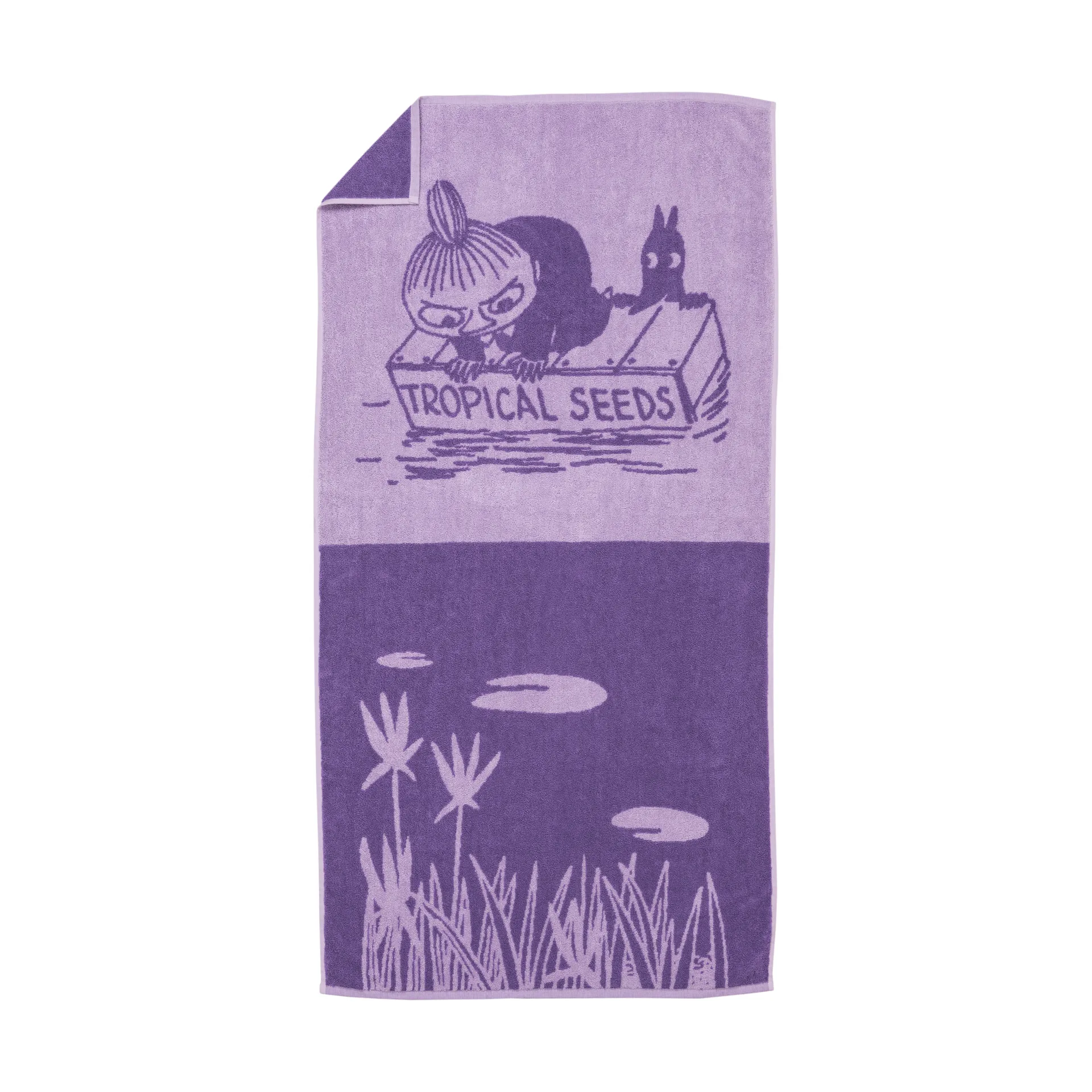 ムーミン バスタオル 70x140 cm, Little My purple Moomin Arabia
