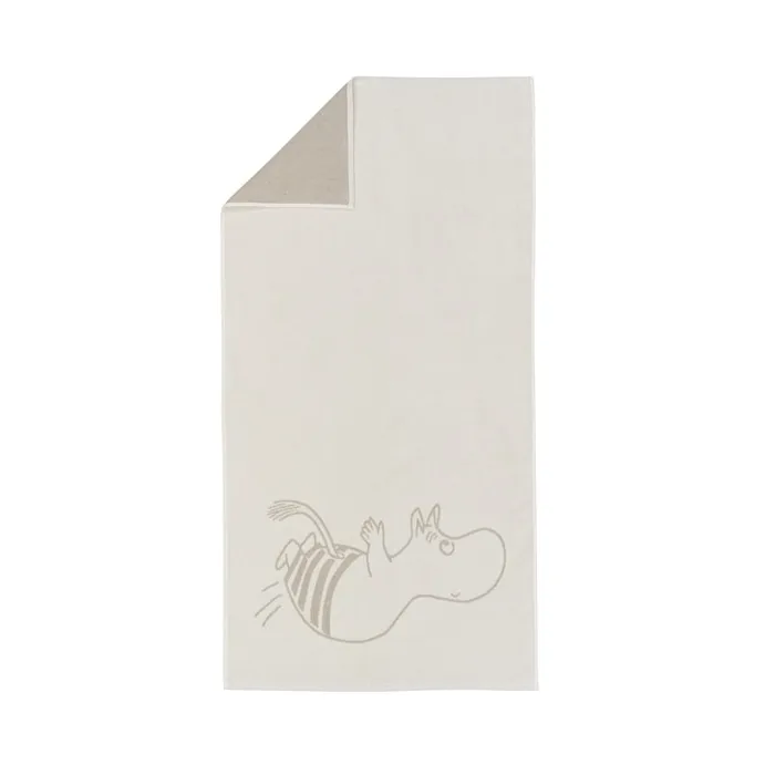 ムーミン バスタオル 70x140 cm, Moomin troll - white Moomin Arabia