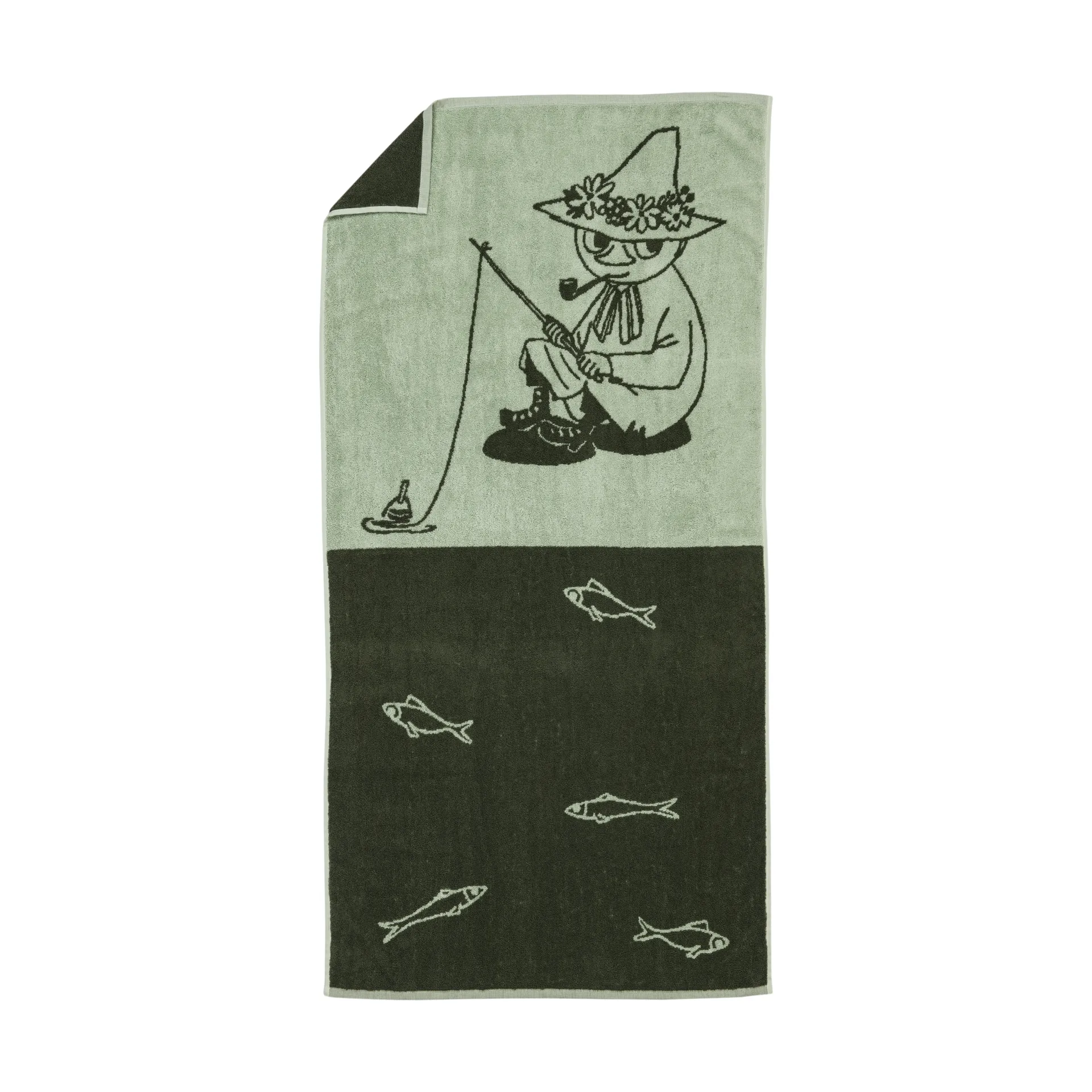 ムーミン バスタオル 70x140 cm, The Moomin green Moomin Arabia