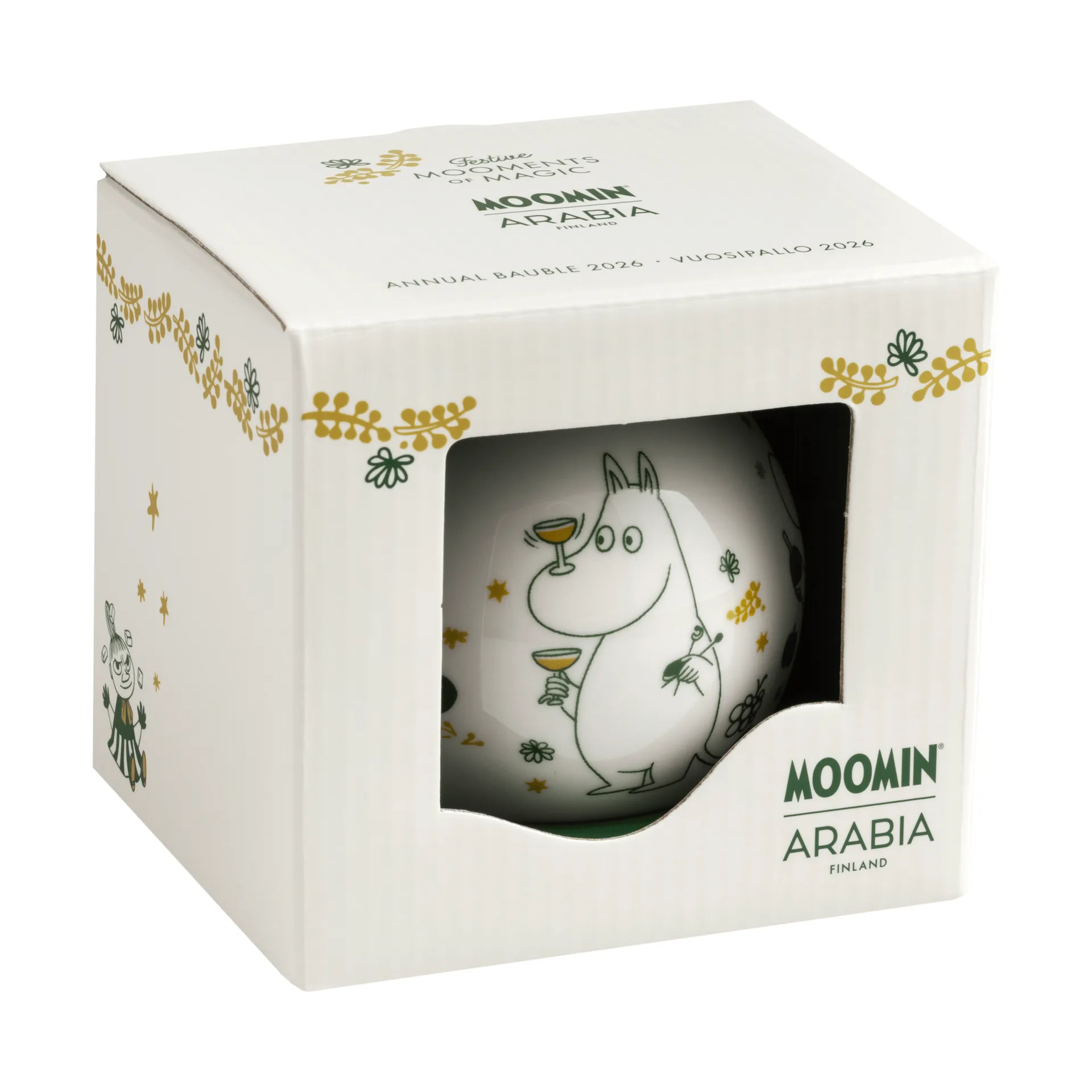 ムーミン オーナメント Ø8 cm, 2026, Love gift Moomin Arabia