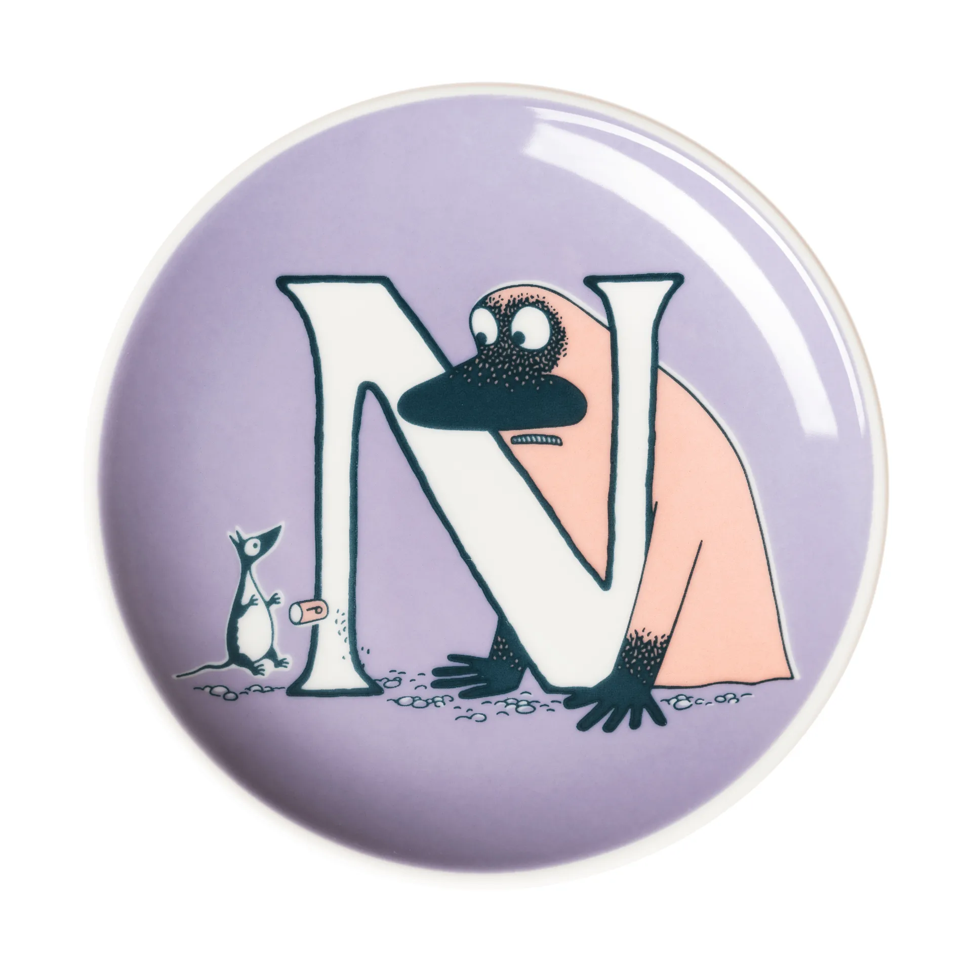 ABC Mumin minitallrik, N, 10,5 cm Moomin Arabia