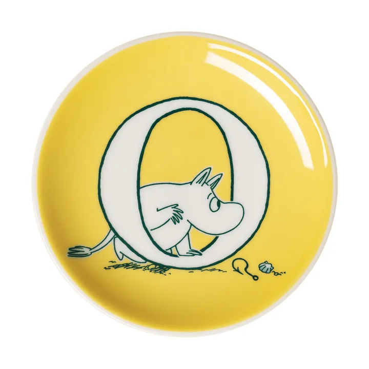 ABC Mumin minitallrik - O, 10,5 cm - Moomin Arabia