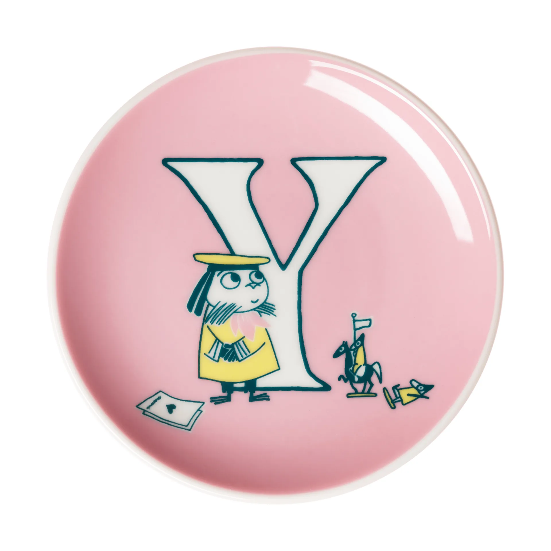 ABC Mumin minitallrik, Y, 10,5 cm Moomin Arabia