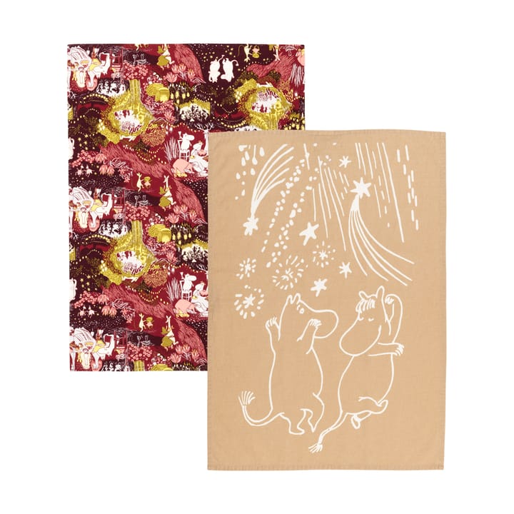 Festive Moments ムーミン キッチンタオル 2枚セット - 50x70 cm - Moomin Arabia | ムーミン アラビア