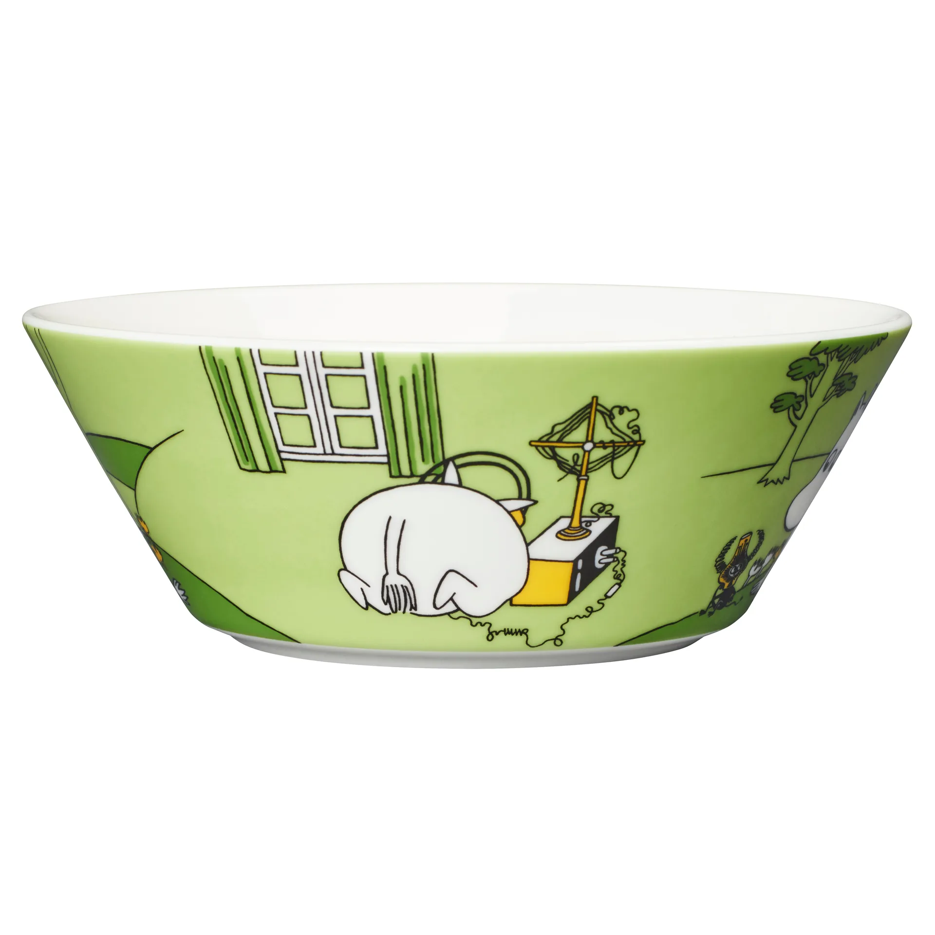 ムーミントロール ムーミン ボウル, Grass green Moomin Arabia