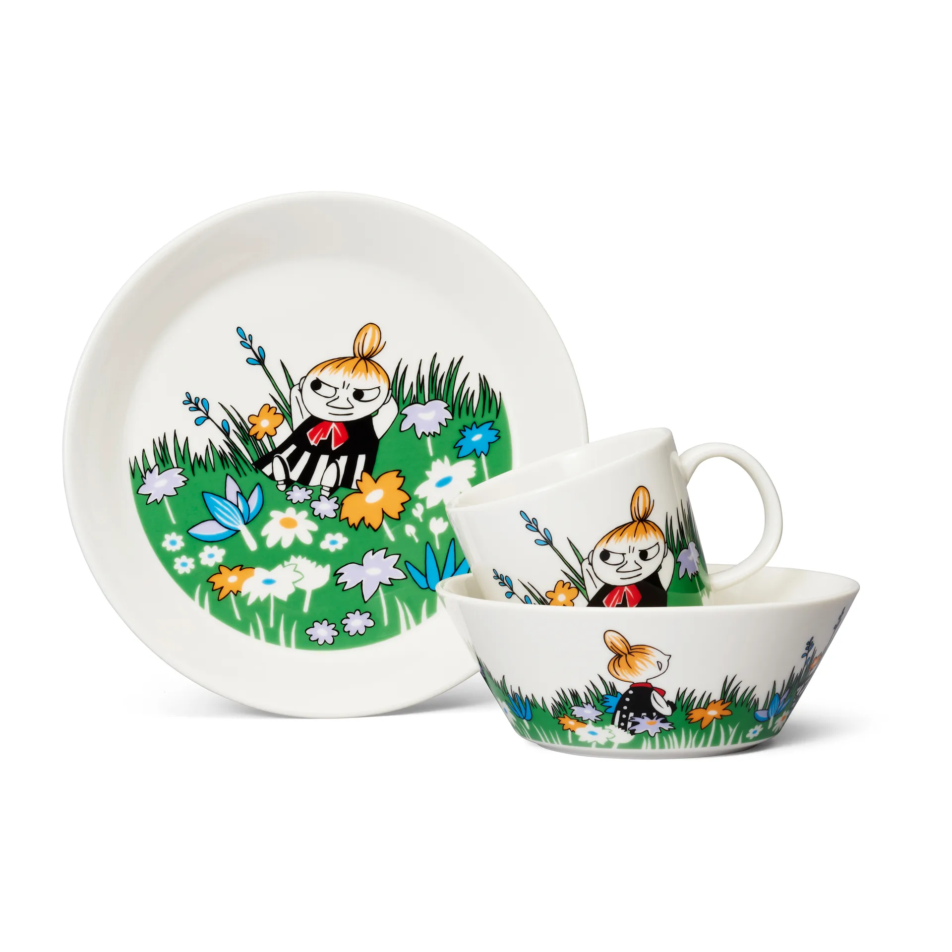 Little My & meadow ムーミン マグ, White-multi Moomin Arabia