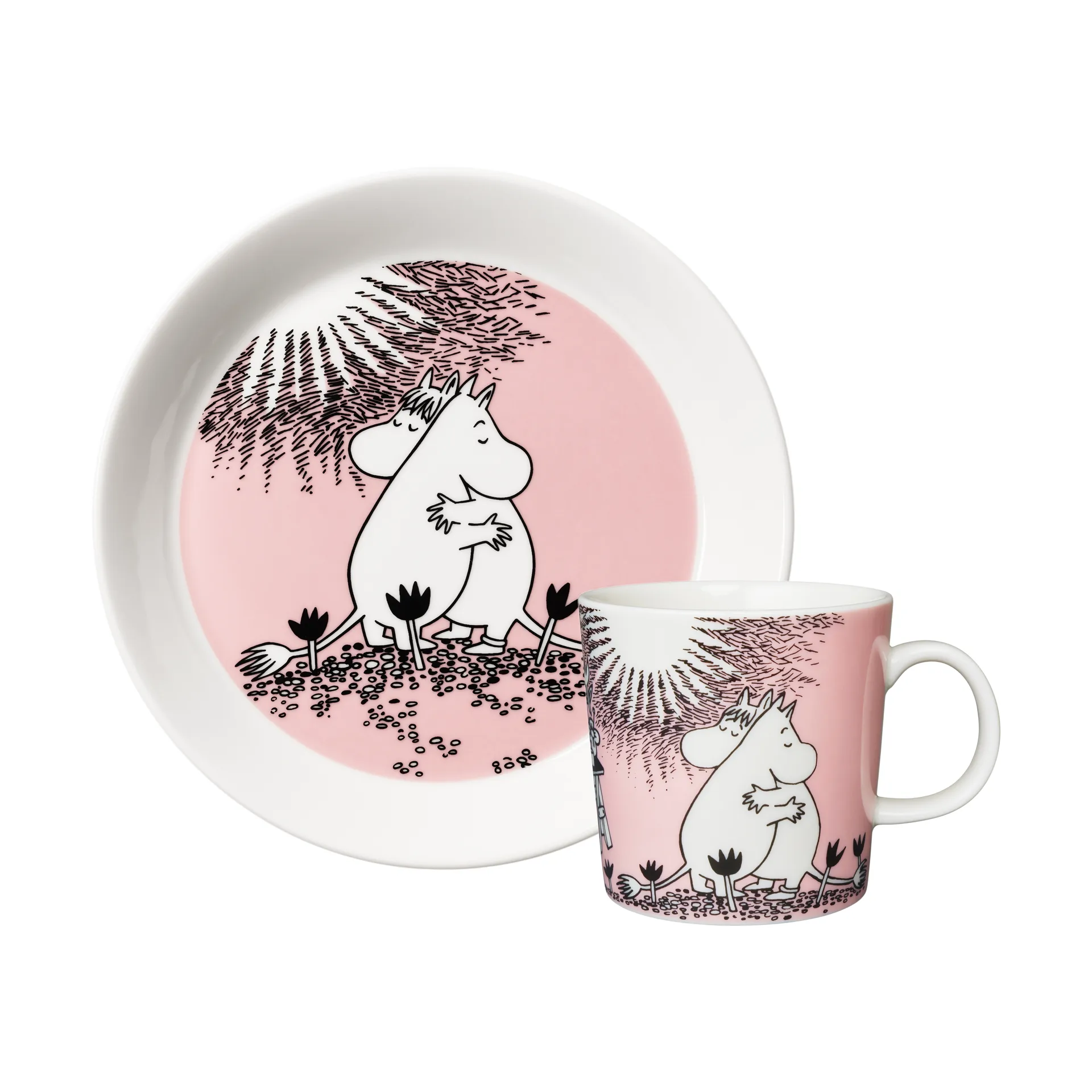Love 30 Years Moomin マグ & プレート Limited Edition, 2 pieces Moomin Arabia