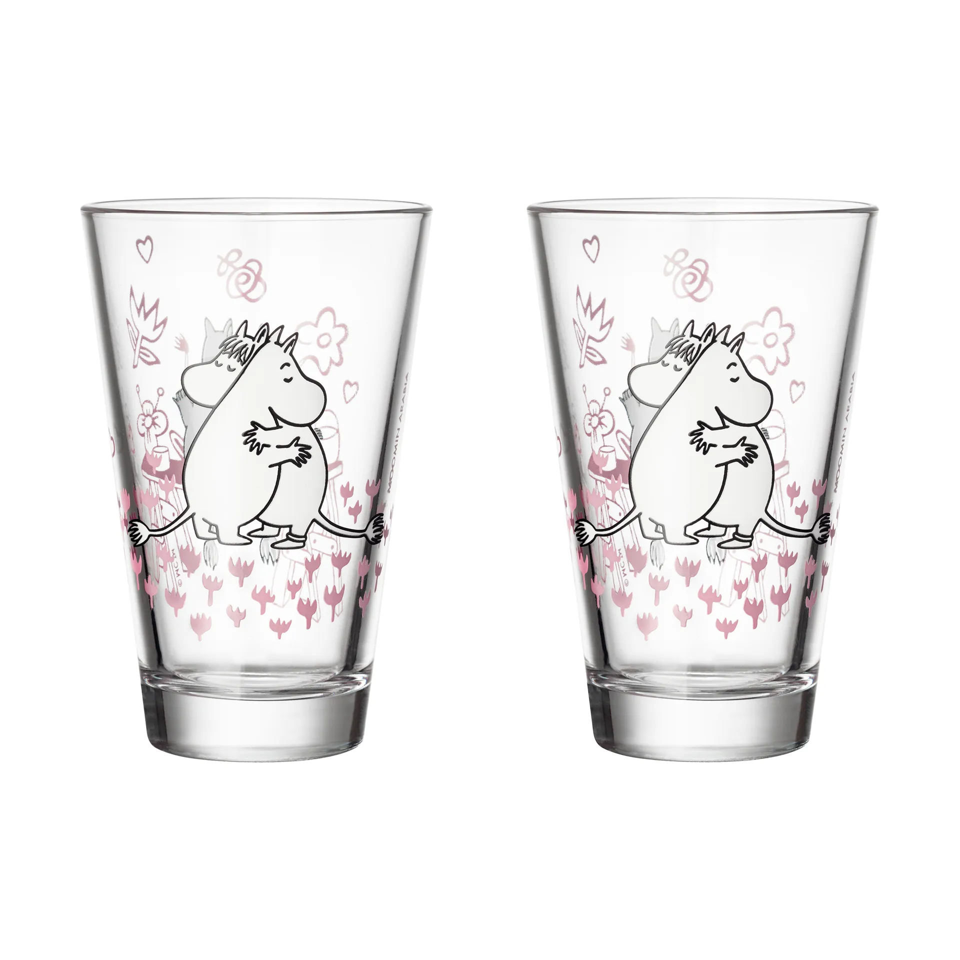 Love Moomin グラス 2パック, Clear Moomin Arabia