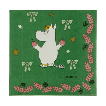 Moomin ペーパーナプキン - 愛の贈り物 33x33 cm 20枚入り - Moomin Arabia