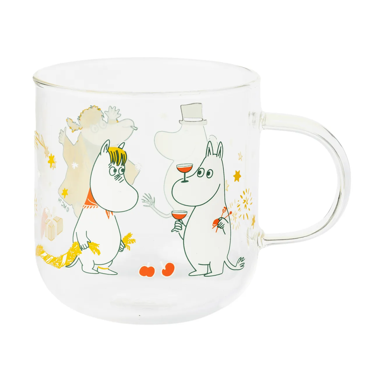 Moomin ガラスマグ, Kärleksgåva 30 cl 2個セット Moomin Arabia