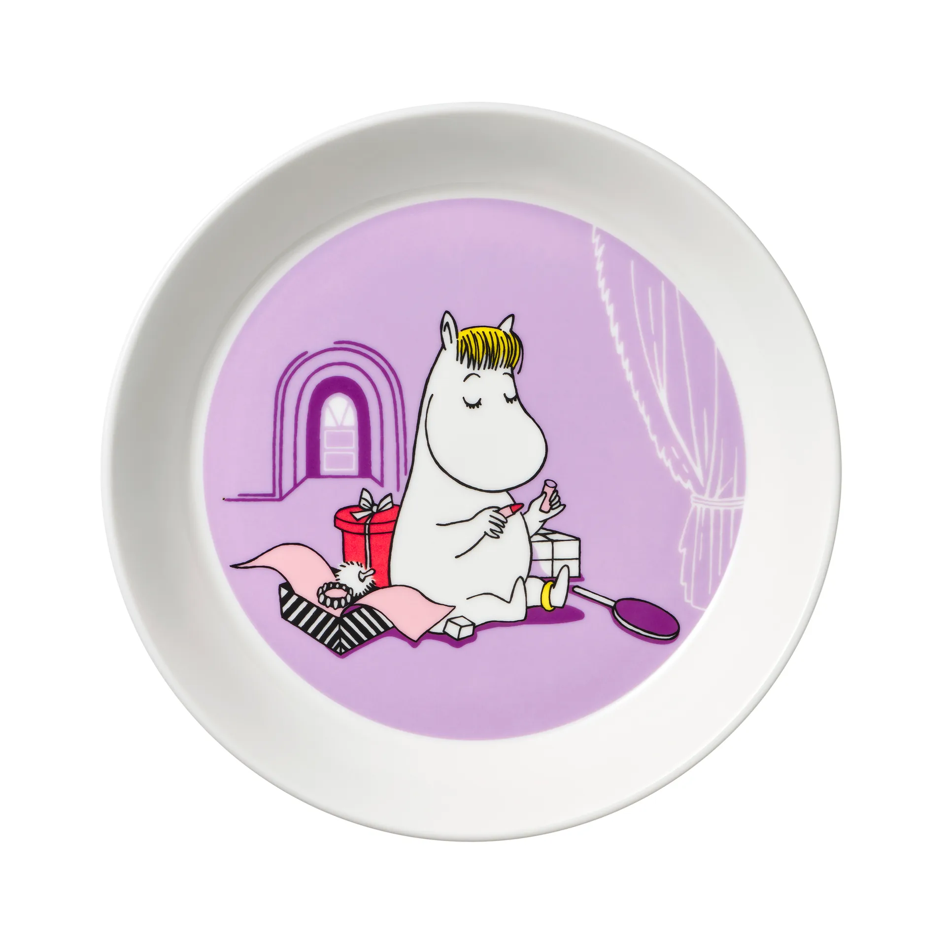 Snorkmaiden パープル ムーミン プレート, purple Moomin Arabia