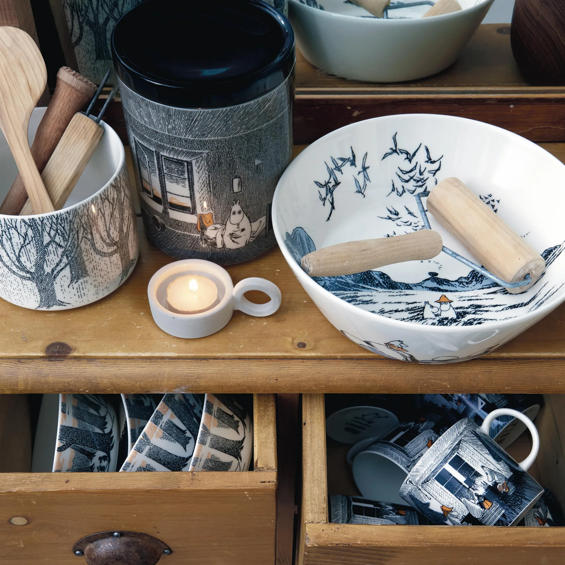 True to it's origins ムーミン サービングボウル, 23 cm Moomin Arabia