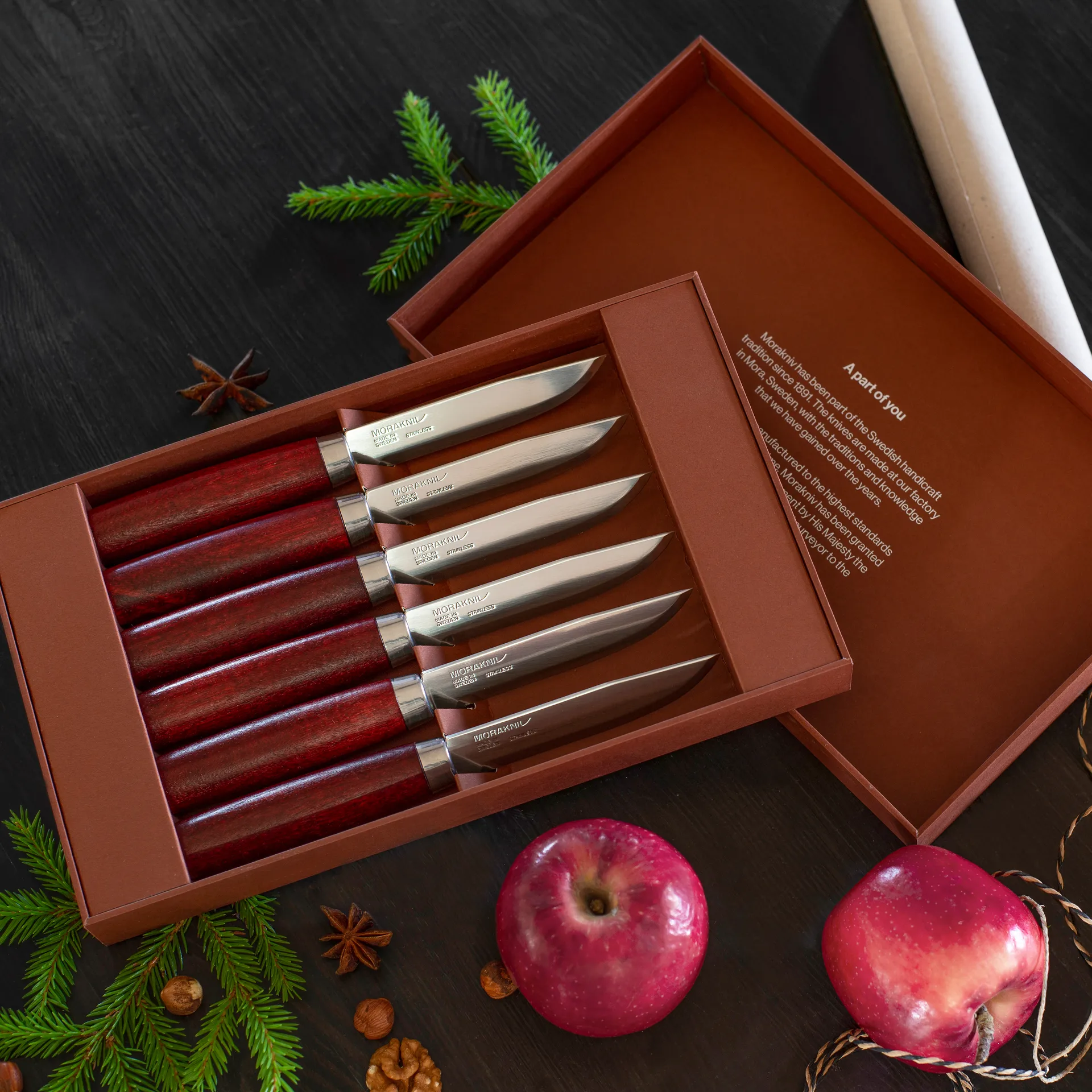 Morakniv Classic ステーキ ナイフ 6パック, red Morakniv | モラナイフ