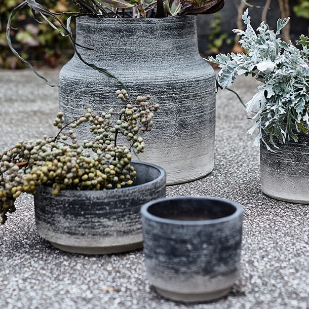 Kanji 植木鉢 Ø 15 cm, Grey MUUBS | ムーブス
