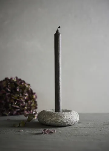 Luna キャンドルホルダー - Grey, Ø13x4.8 cm - MUUBS | ムーブス