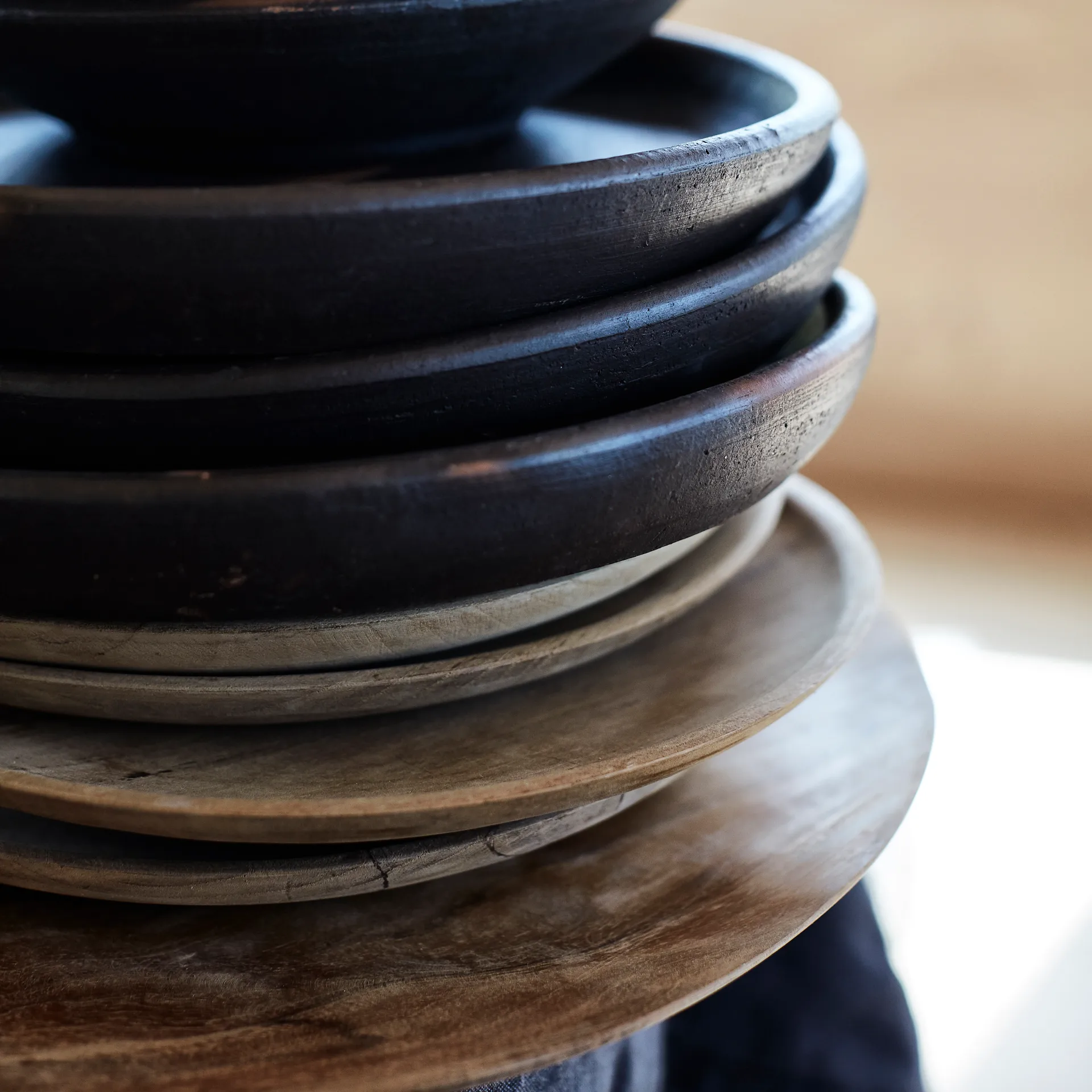 Muubs ティーク プレート 37 cm, Nature MUUBS | ムーブス