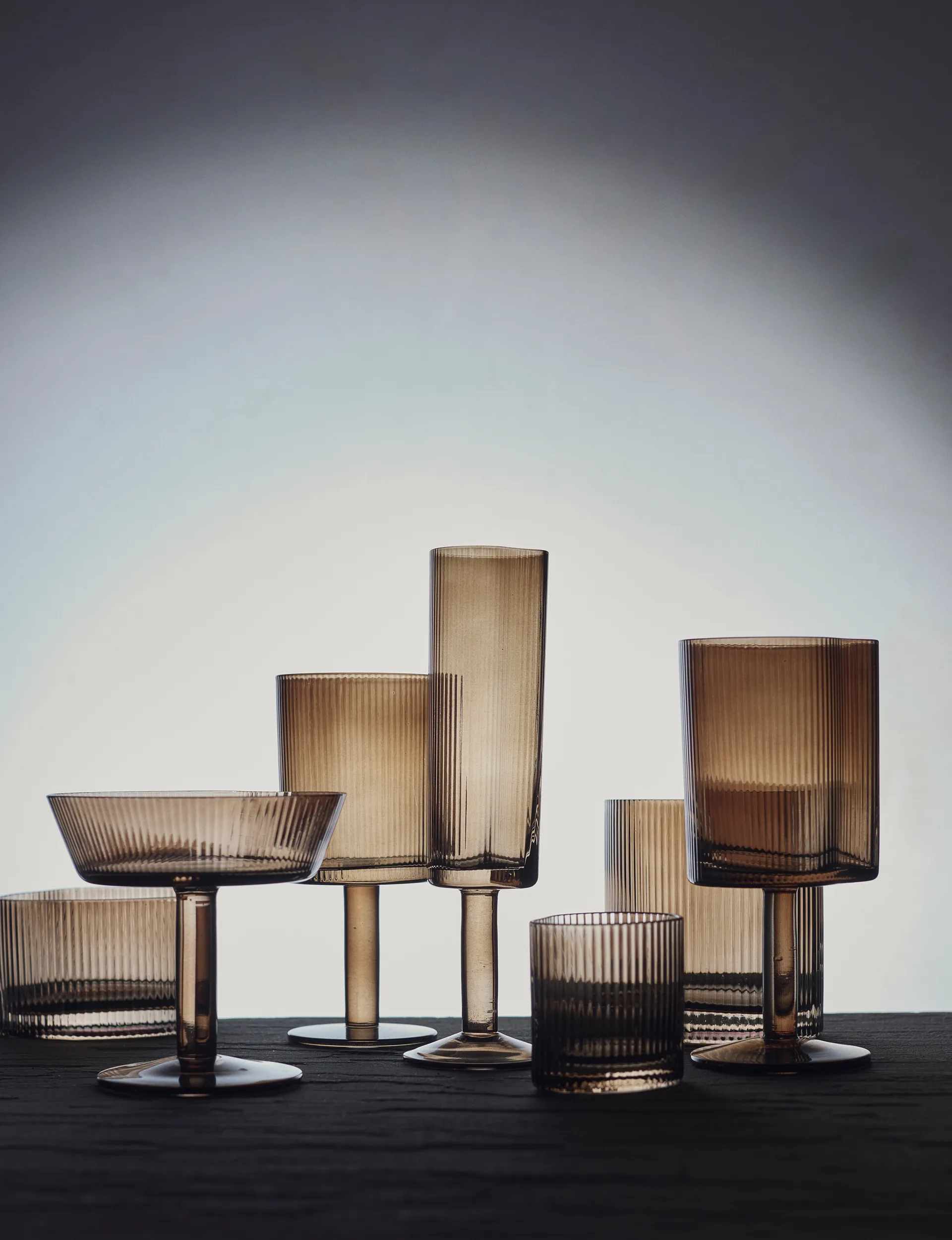 Ripe シャンパングラス 14.5 cl, Smoked brown MUUBS | ムーブス