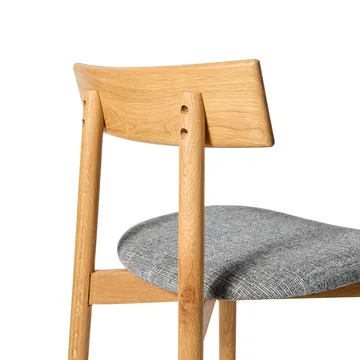 Tetra バースツール - Concrete-colored fabric–natural oiled oak - MUUBS | ムーブス