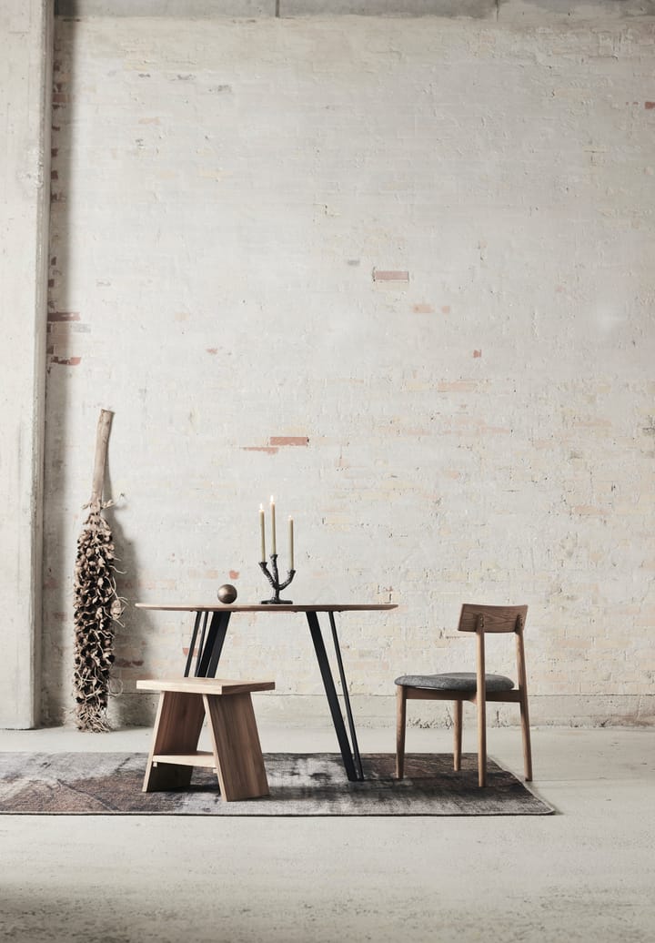 Tetra チェア パッドシート, Concrete coloured fabric-natural oiled oak MUUBS | ムーブス