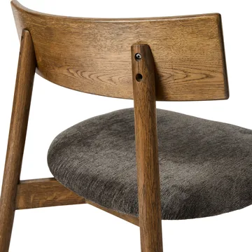 Tetra ラウンジチェア - Granite-colored fabric–dark oiled oak - MUUBS | ムーブス