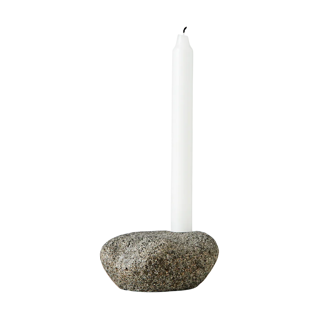 Valley キャンドルスティック 6 cm, Natural stone MUUBS | ムーブス