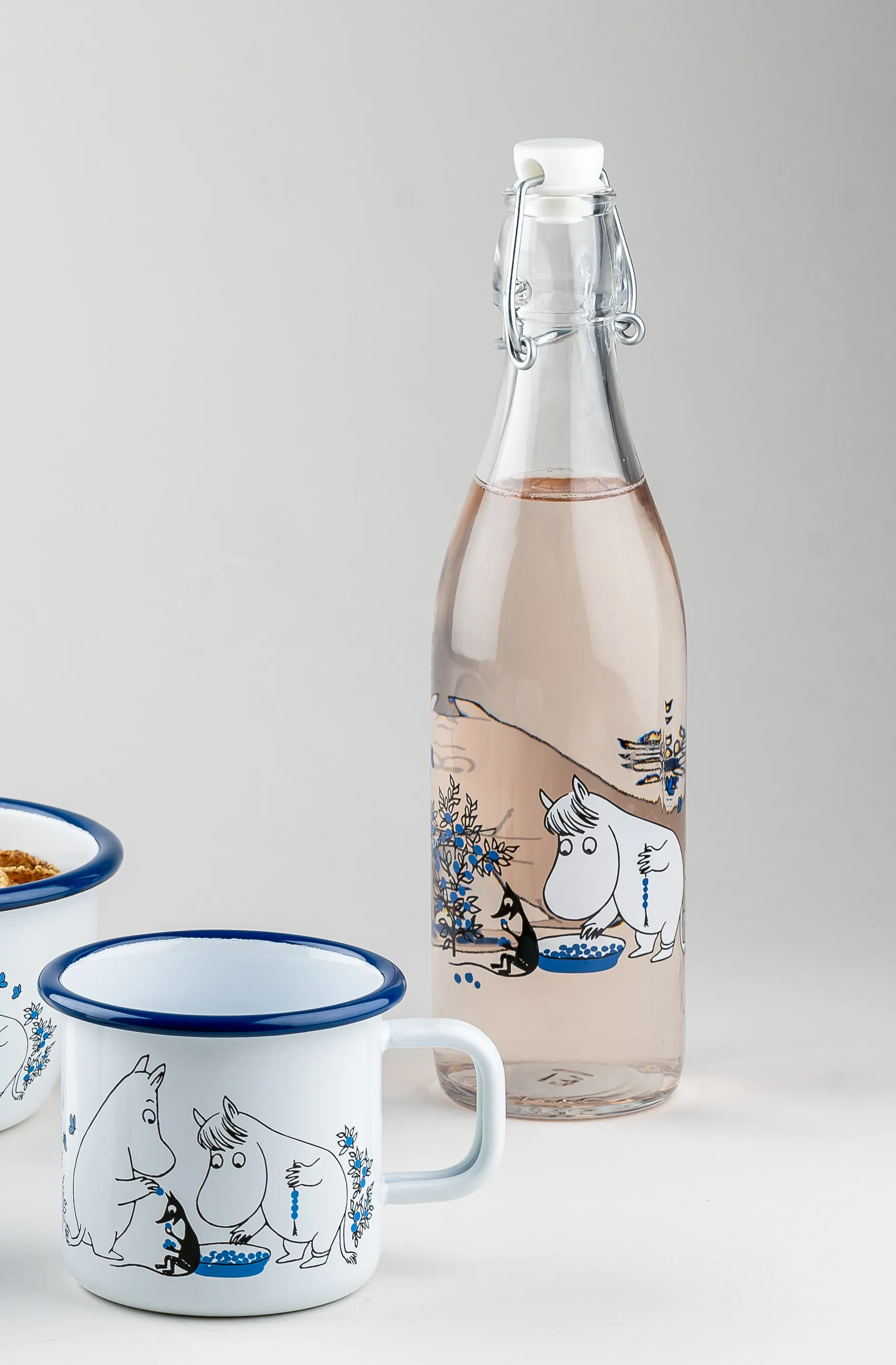 ブルーベリー グラス ボトル 0.5 L, Transparent Muurla | ムールラ