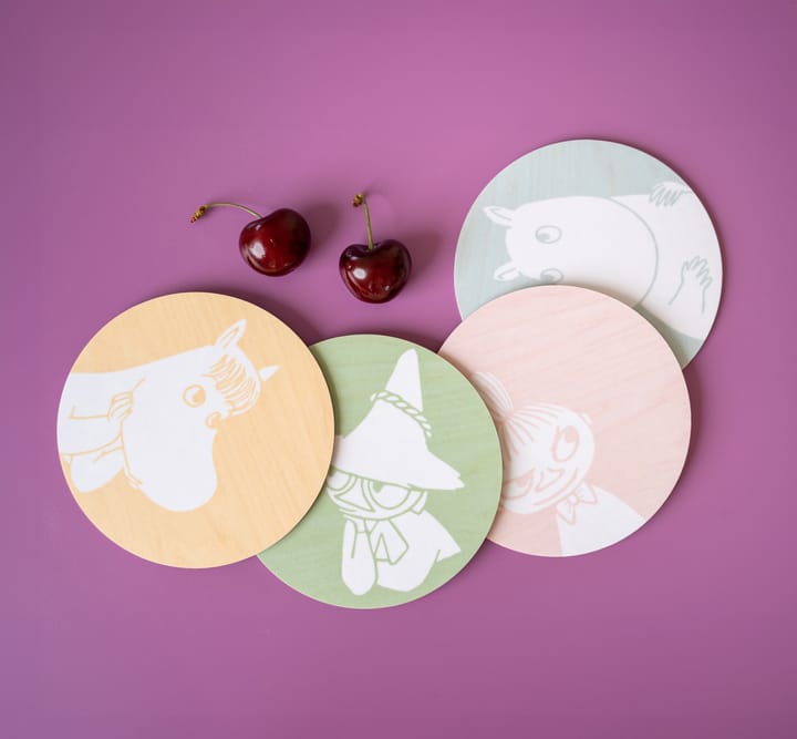 ムーミン グラスコースター Ø10 cm 4枚, Moomin characters Muurla | ムールラ