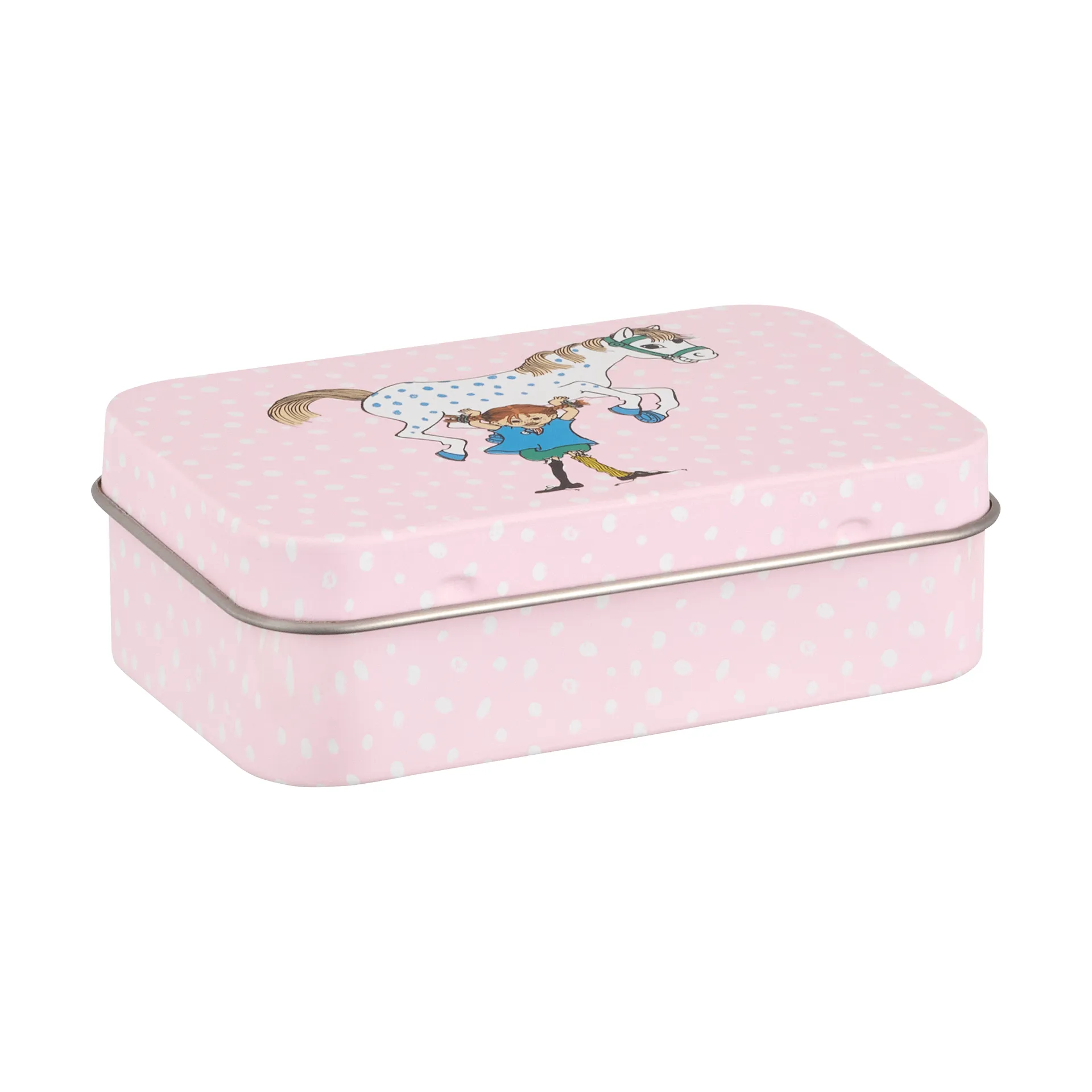 ピッピ メタル缶 10x6.5x3 cm, Pippi and the Horse Muurla | ムールラ