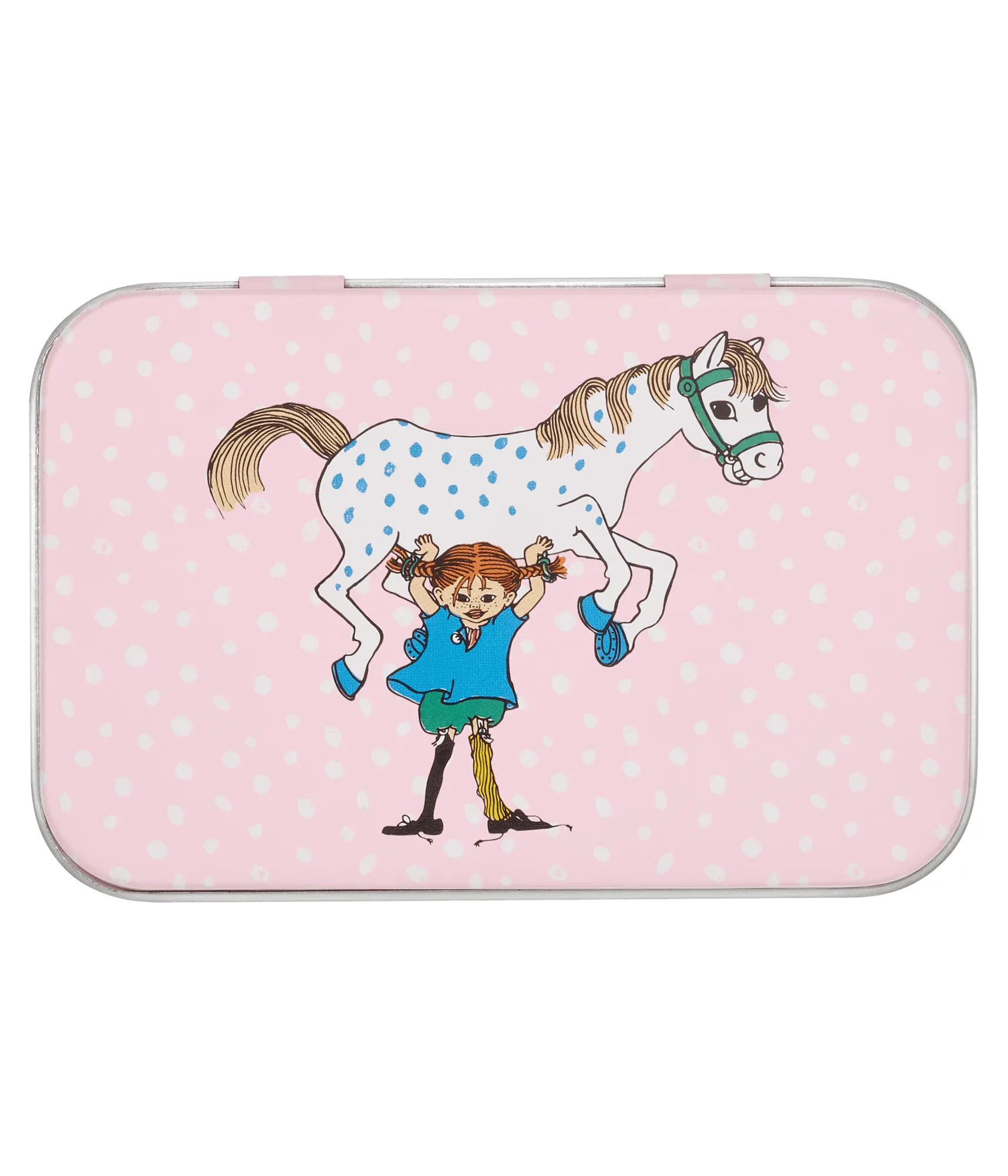 ピッピ メタル缶 10x6.5x3 cm, Pippi and the Horse Muurla | ムールラ