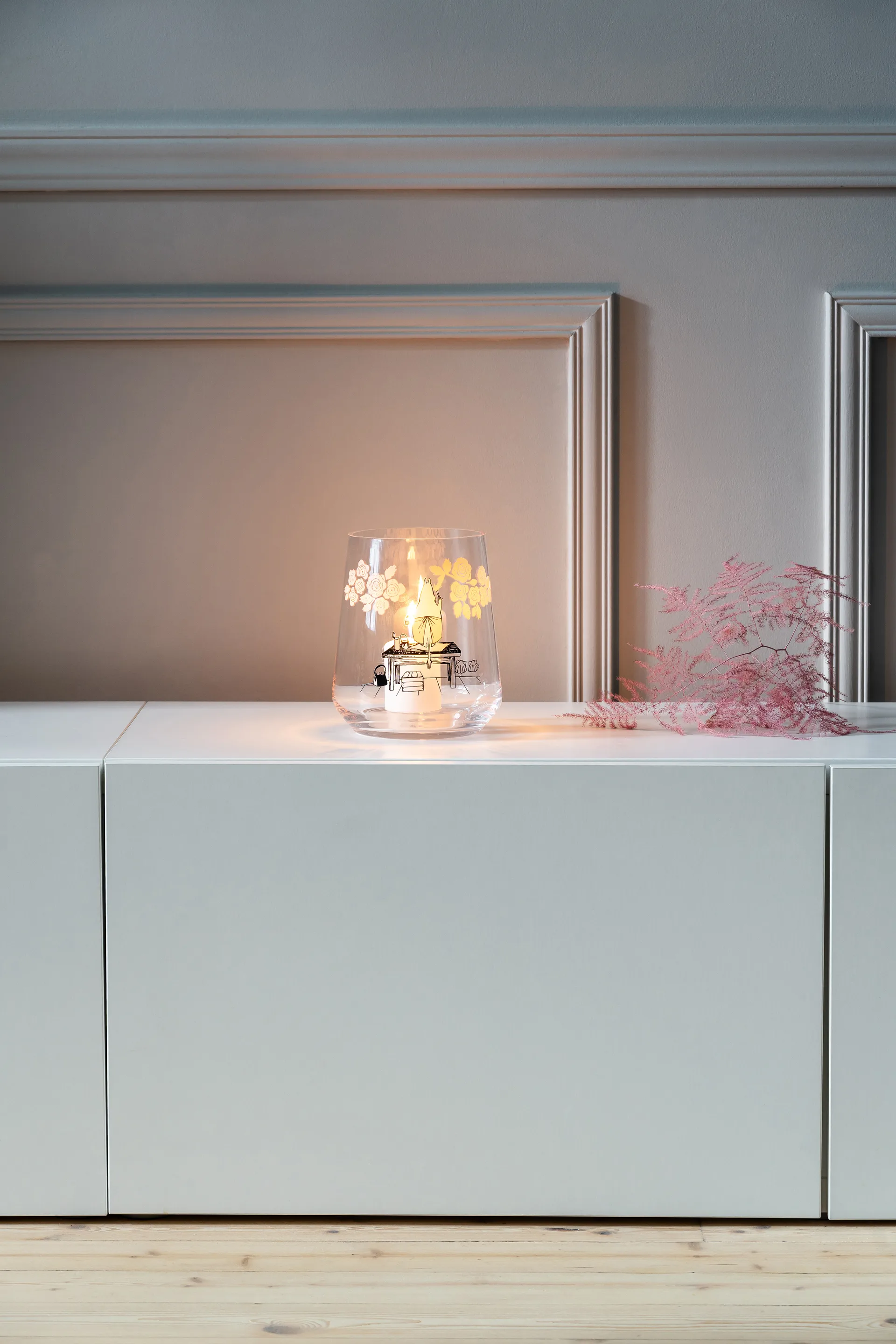 ムーミン オリジナル ランタン/花瓶 17.5 cm, Roses Muurla | ムールラ