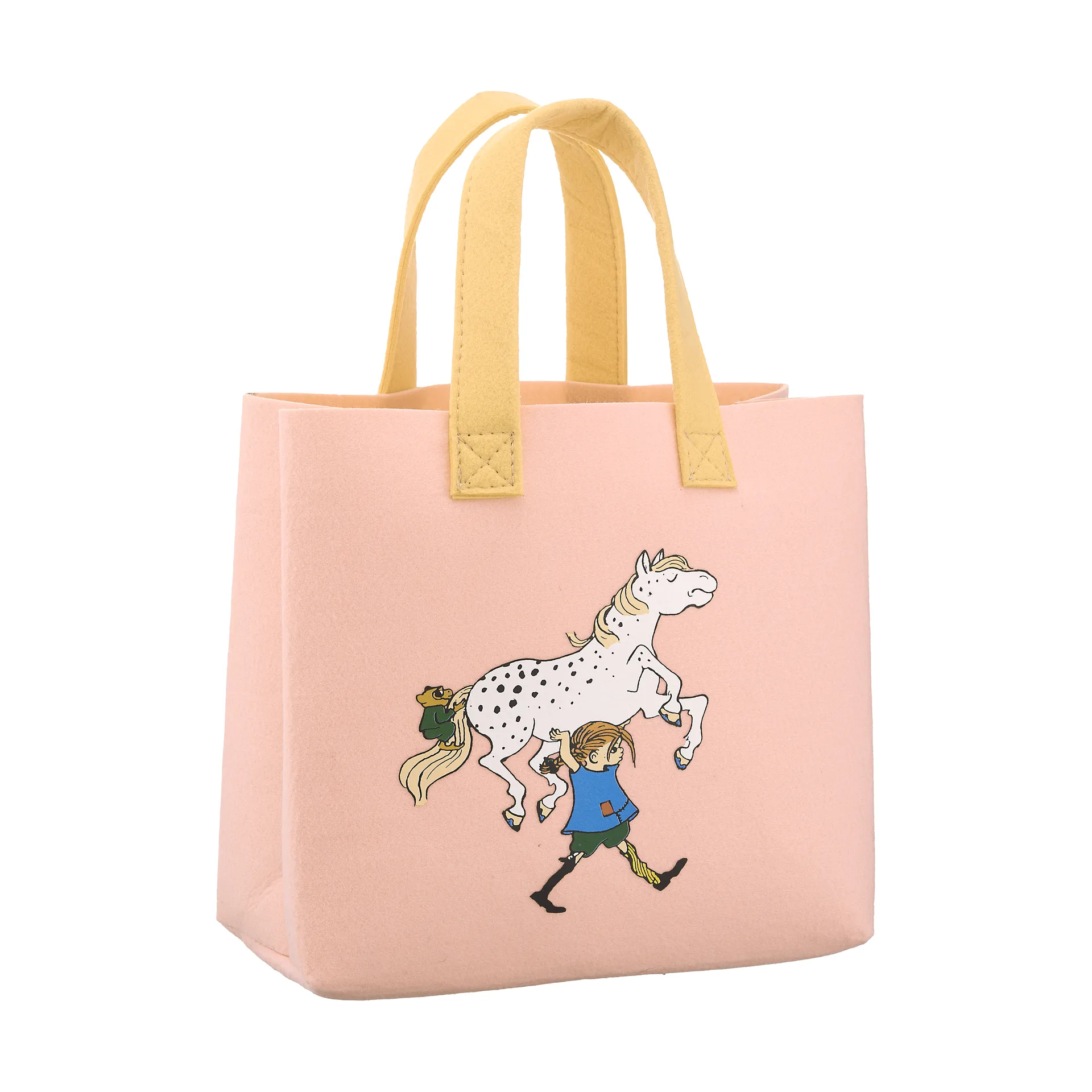 長くつ下のピッピ トートバッグ25x25 cm, Pippi and the Horse Muurla | ムールラ
