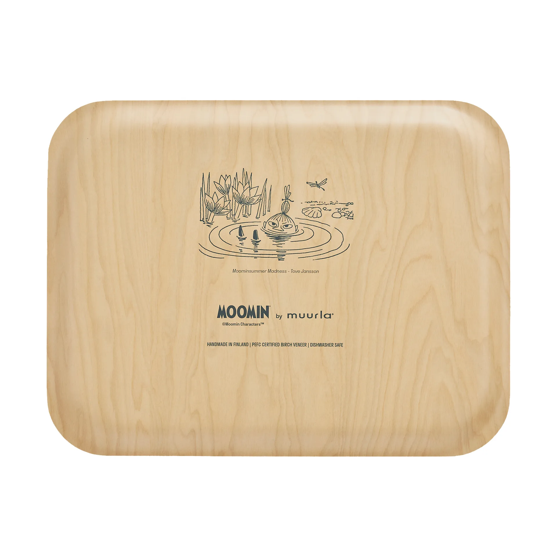 ムーミン トレイ 28x36 cm, The pond Muurla | ムールラ