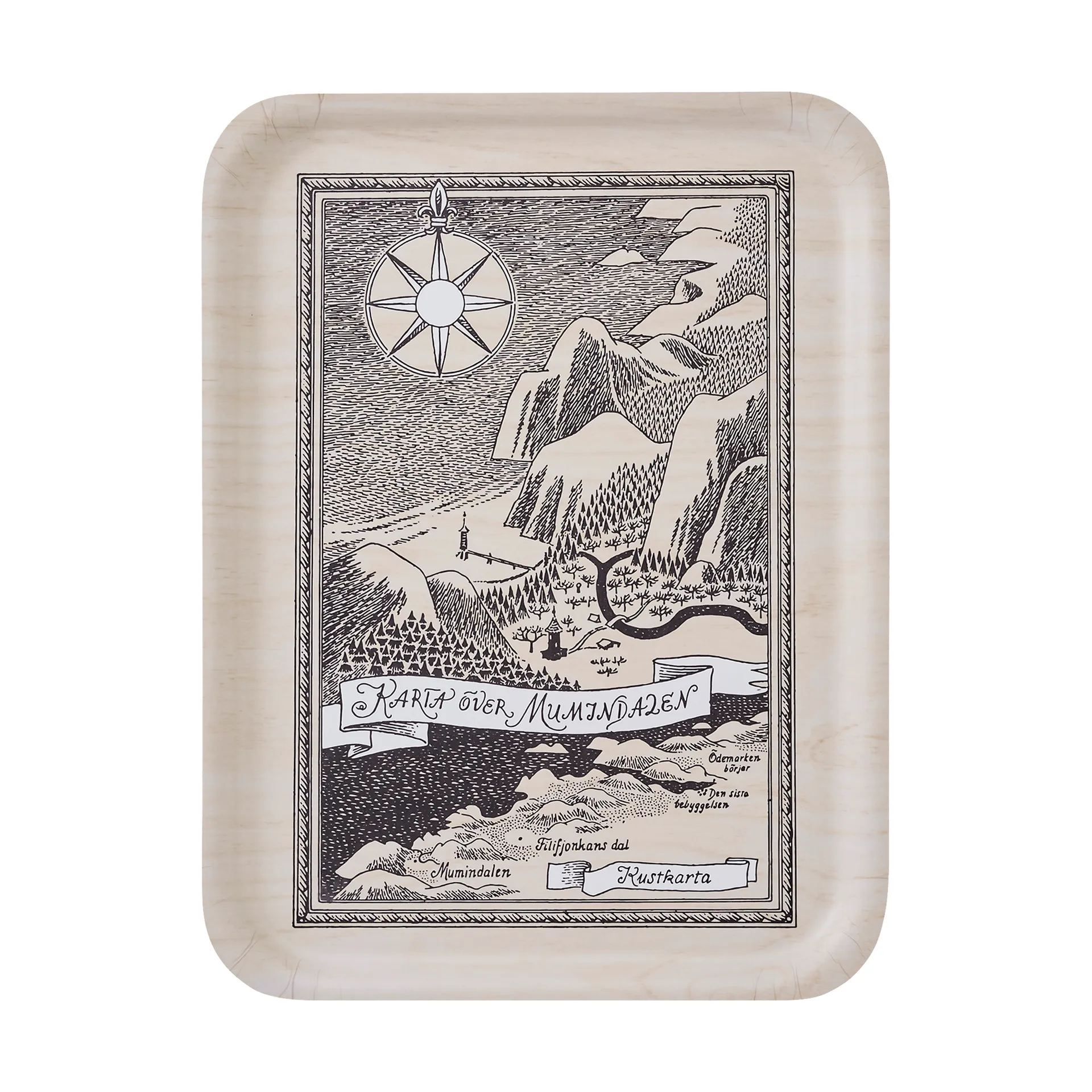 ムーミン トレイ 32x42 cm, Swedish Moominvalley map Muurla | ムールラ