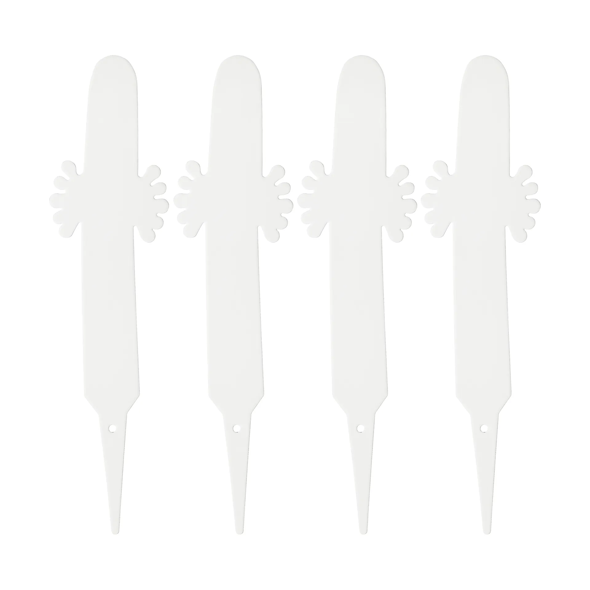 ニョロニョロ 植物用ラベル 4個, White Muurla | ムールラ