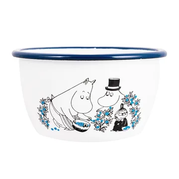 ブルーベリー エナメル ボウル 60 cl - White - Muurla | ムールラ