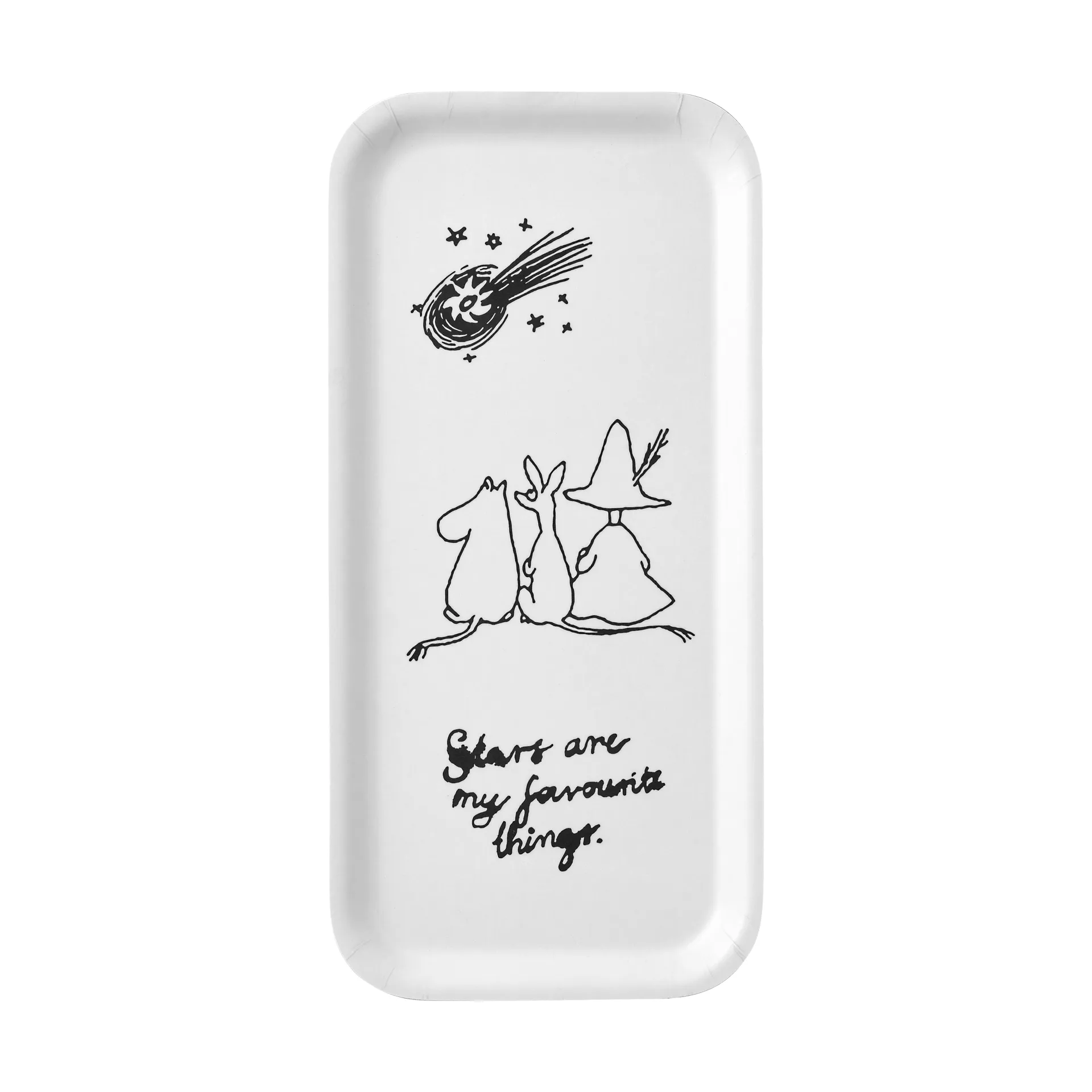 ムーミン 80 トレイ 13x27 cm, White Muurla | ムールラ