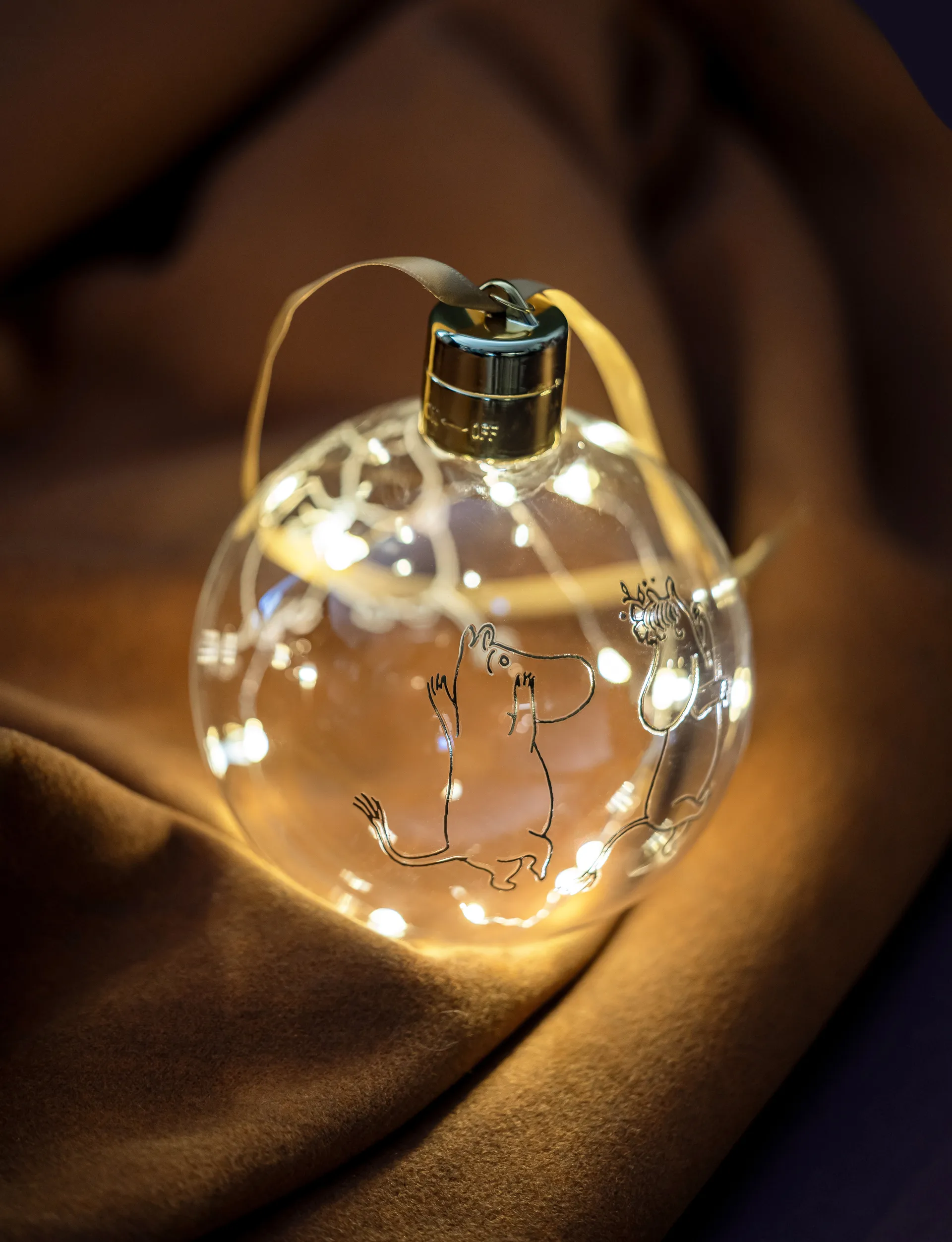 ムーミン 80 クリスマスオーナメント LEDライト Ø11 cm, Clear Muurla | ムールラ