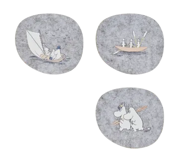 ムーミン コースター 9.5x11 cm 4個セット - Sailors - Muurla | ムールラ