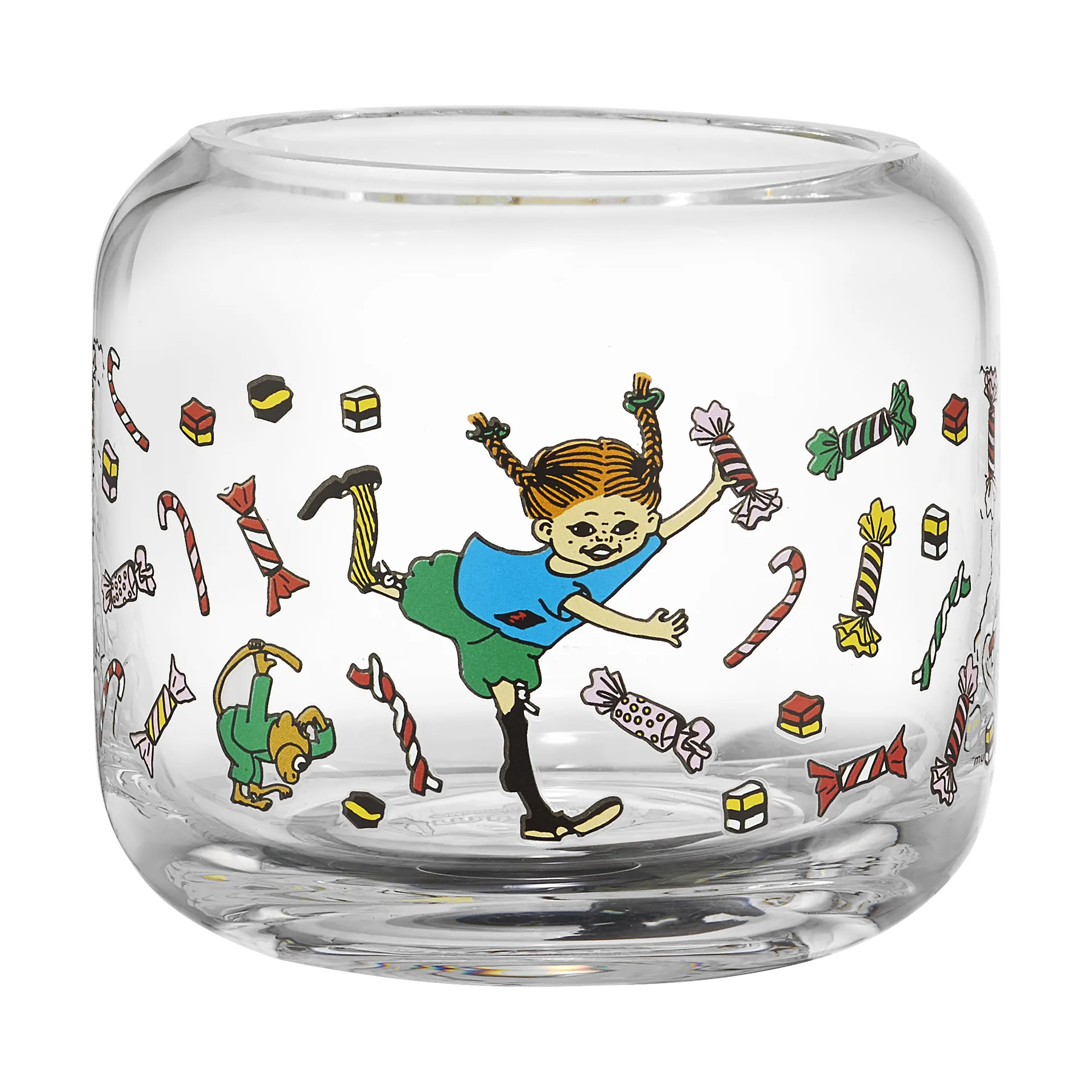 長くつ下のピッピ ティーライトホルダー Ø9x8 cm, Candy Muurla | ムールラ