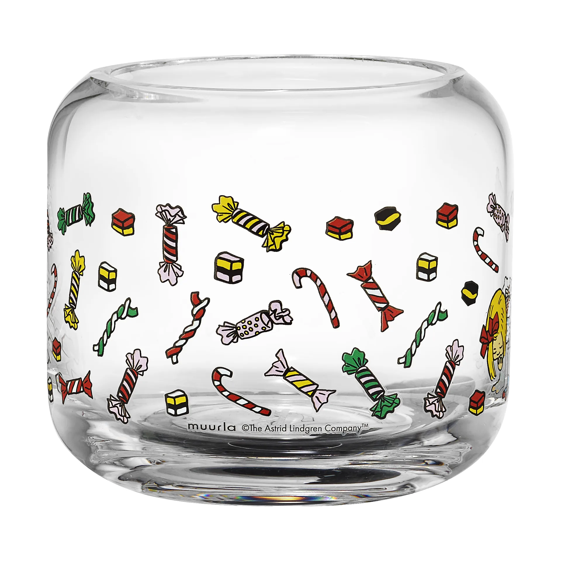 長くつ下のピッピ ティーライトホルダー Ø9x8 cm, Candy Muurla | ムールラ