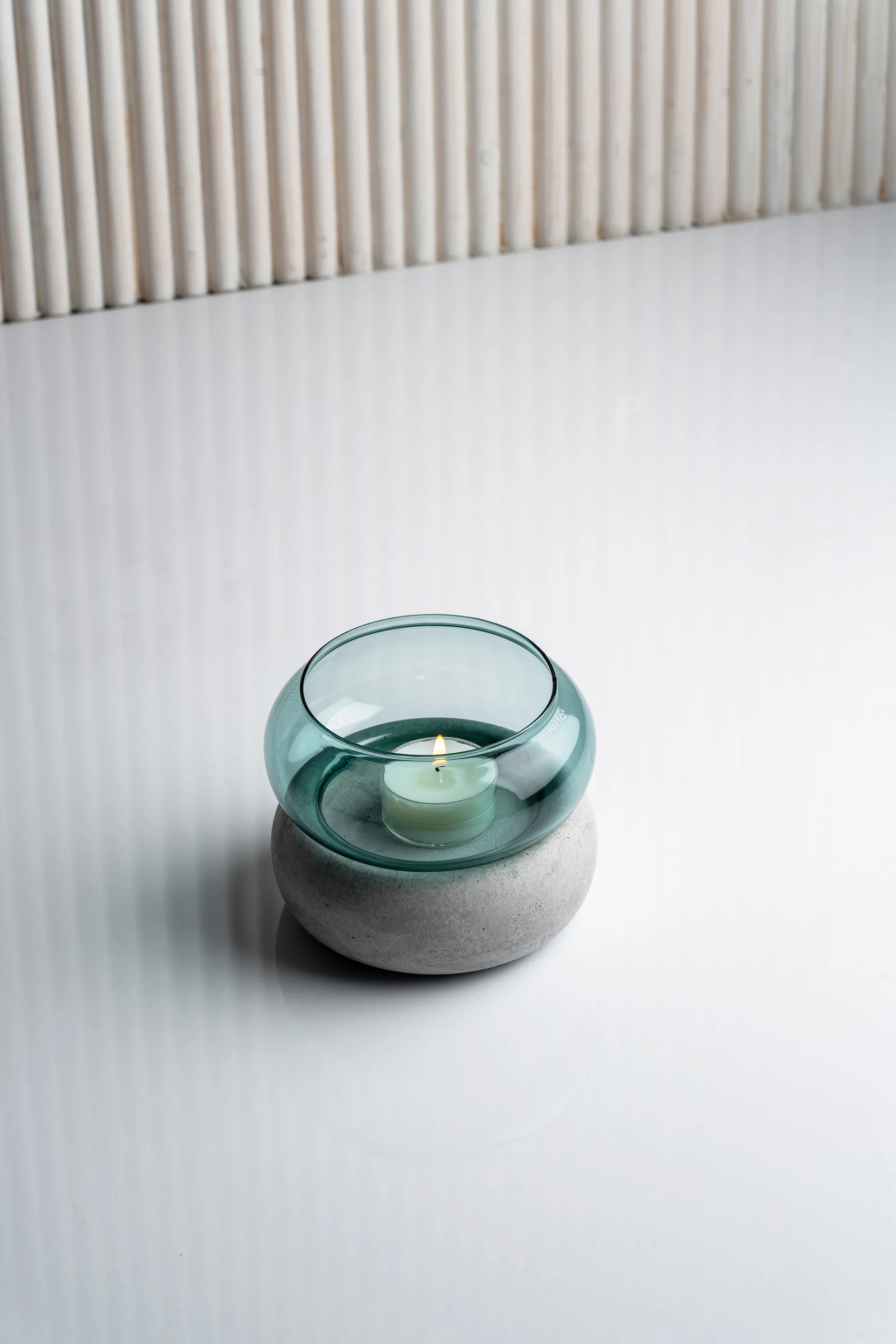 Bagel 花瓶 / ランタン 12 cm, Lake blue Muurla | ムールラ